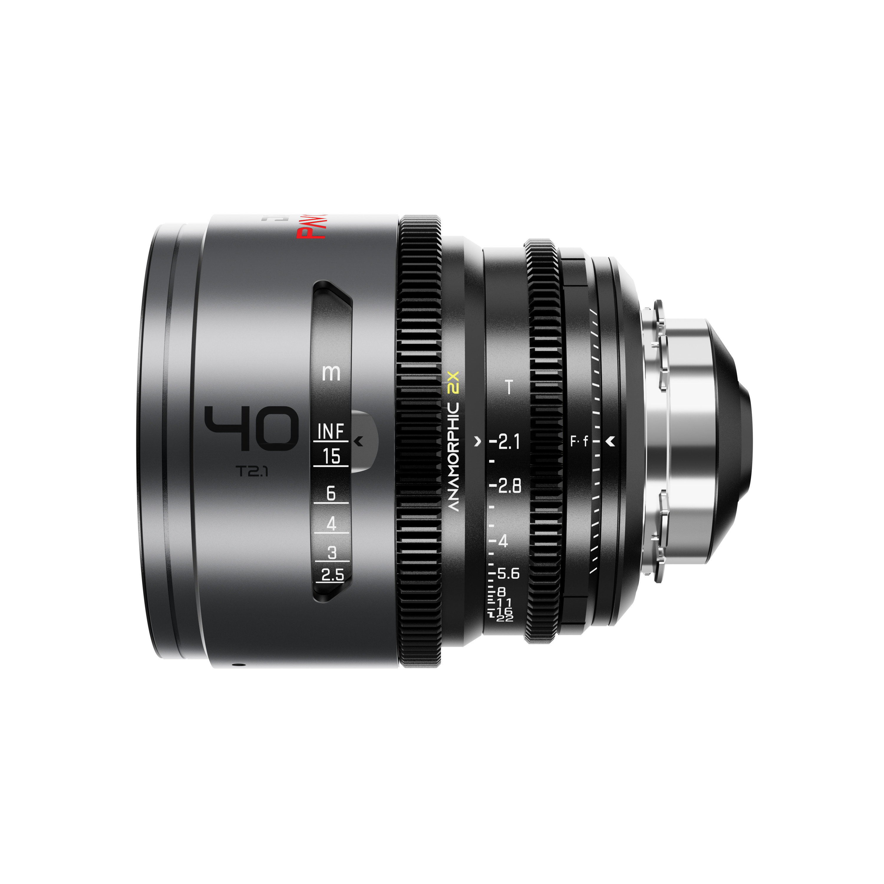 DZOFilm PAVO 40mm T2.1 2x Anamorphic Prime Lens (Neutral Coating, PL/EF Mount, Meters)