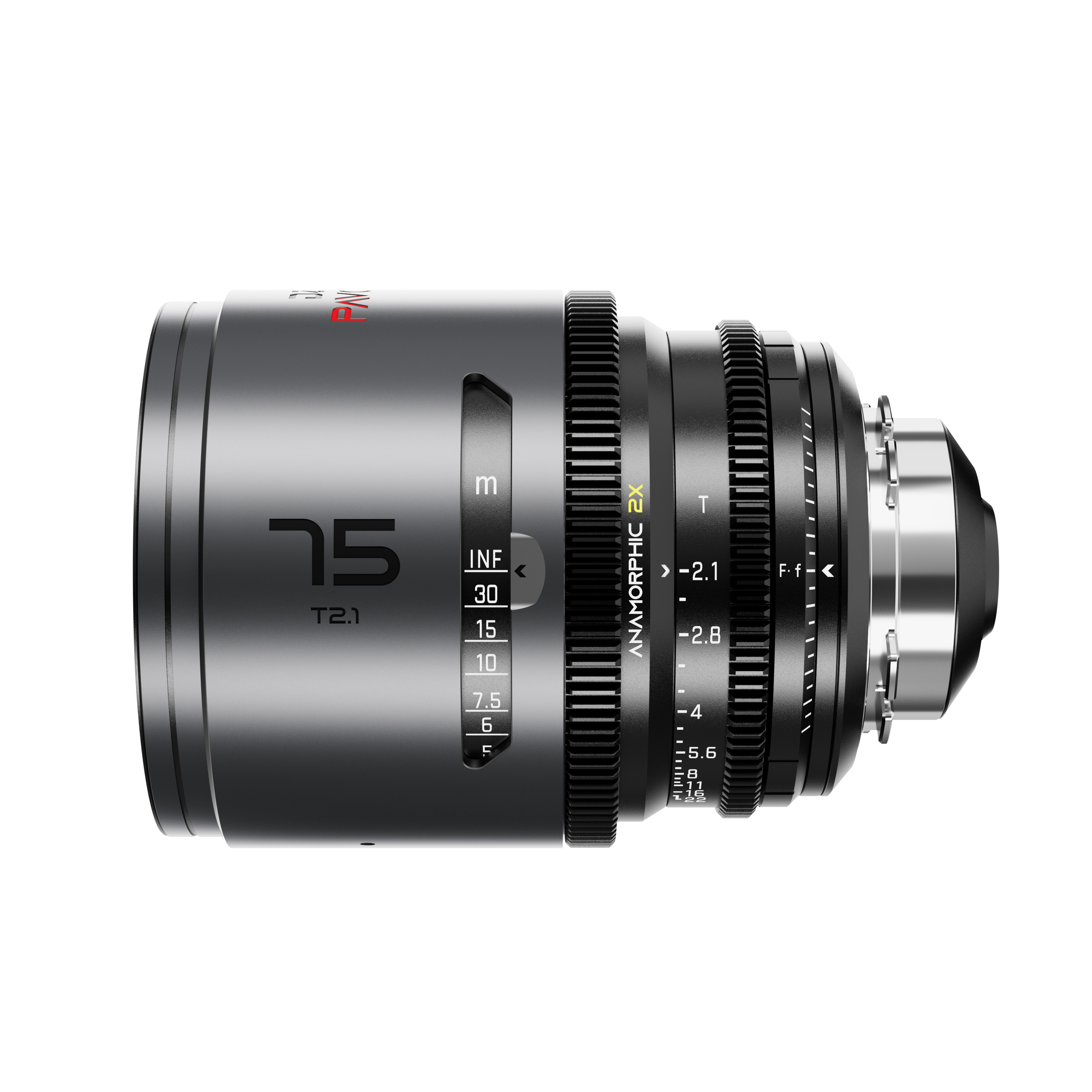 DZOFilm PAVO 75mm T2.1 2x Anamorphic Prime Lens (Neutral Coating, PL/EF Mount, Meters)