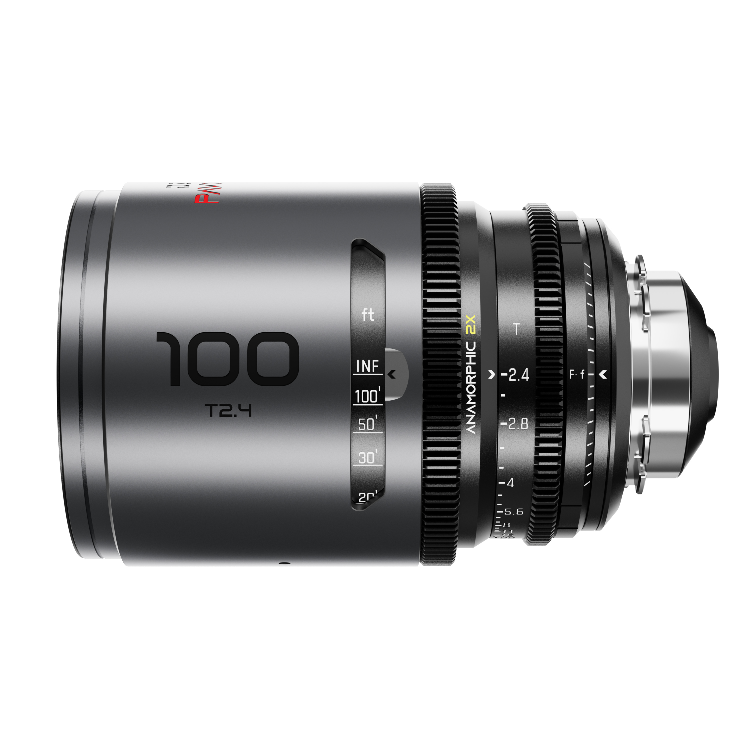 DZOFilm PAVO 100mm T2.4 2x Anamorphic Prime Lens (Neutral Coating, PL/EF Mount, Feet)