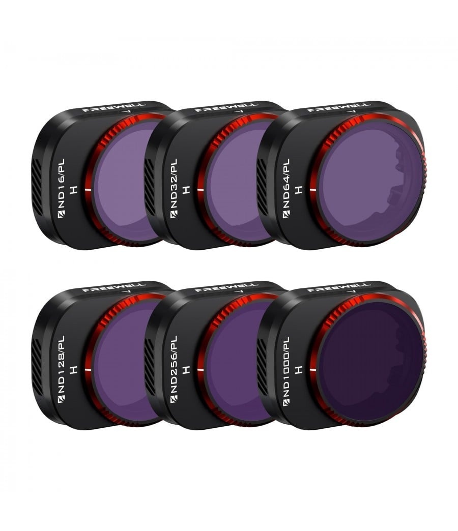 Freewell Bright Day Lens Filter Bundle for DJI Mini 4 Pro (6 Pack)