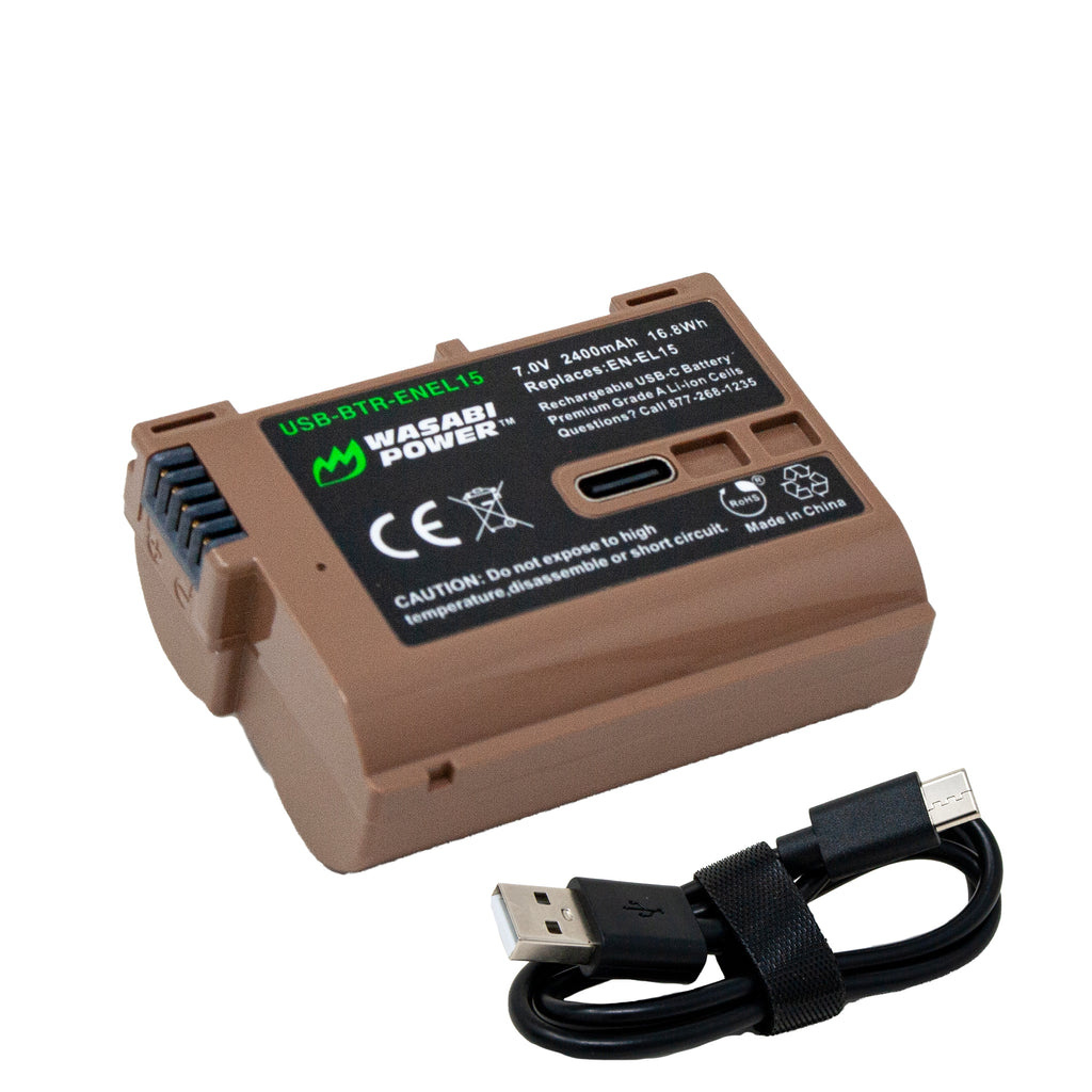 Wasabi Power EN-EL15 Battery (USB-C Charging)