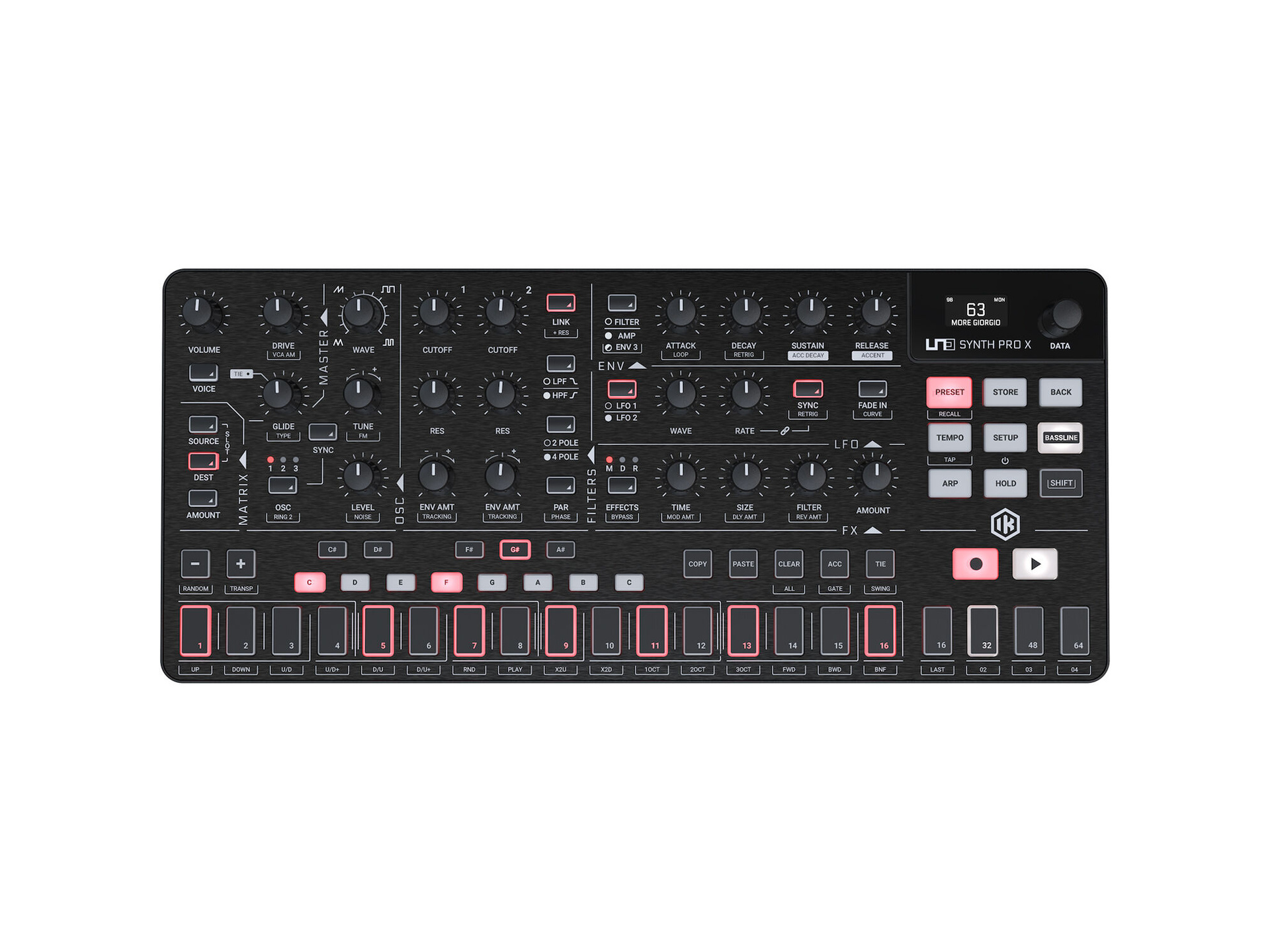 IK Multimedia UNO Synth PRO X Analog Desktop Synthesiser Module