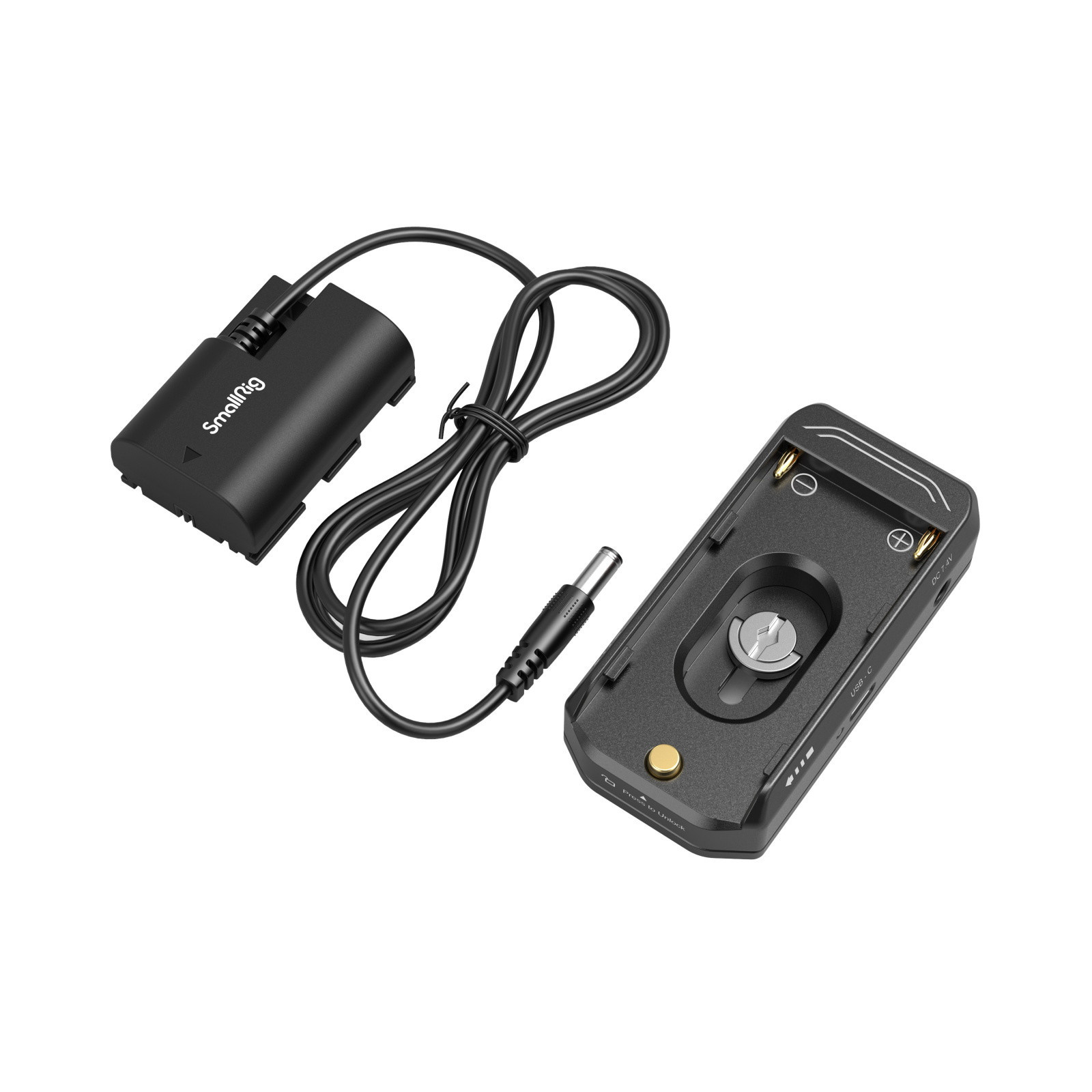 SmallRig 4340 NP-F Battery Adapter Mount Plate Kit for Canon EOS R5/R5C and BMPCC 4K/6K/6K Pro