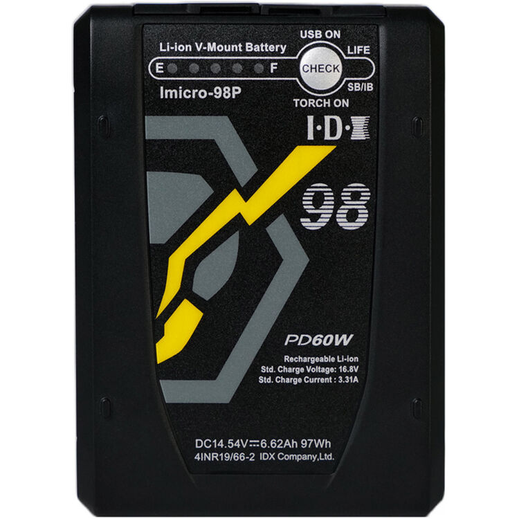 IDX System Technology Imicro-98P 97Wh High-Load Lithium-Ion Mini Battery (V-Mount)