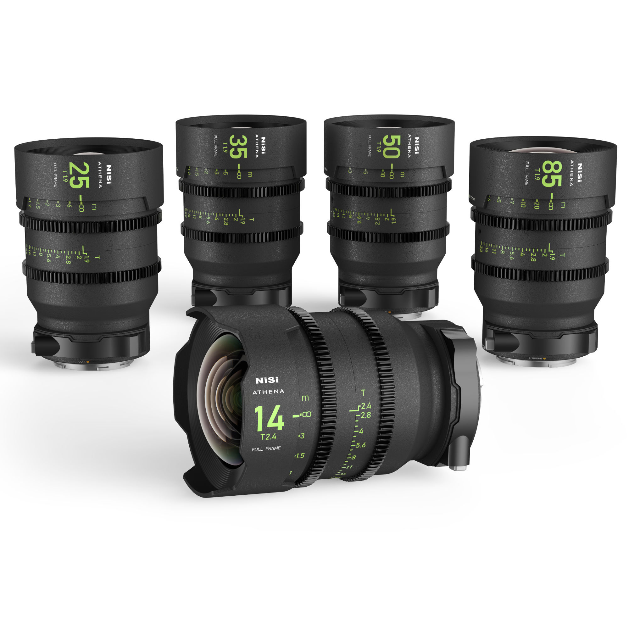 NiSi ATHENA PRIME T2.4/1.9 Full-Frame 5-Lens Kit (L Mount)