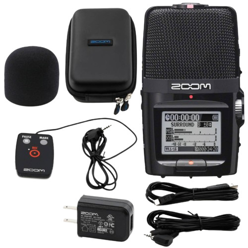 Zoom H2n Bundle Recorder with RC-2 Remote Control and Accessory Pack