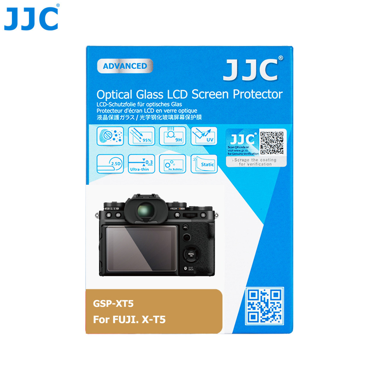 JJC Ultra-thin LCD Screen Protector for Fujifilm X-T5 Camera