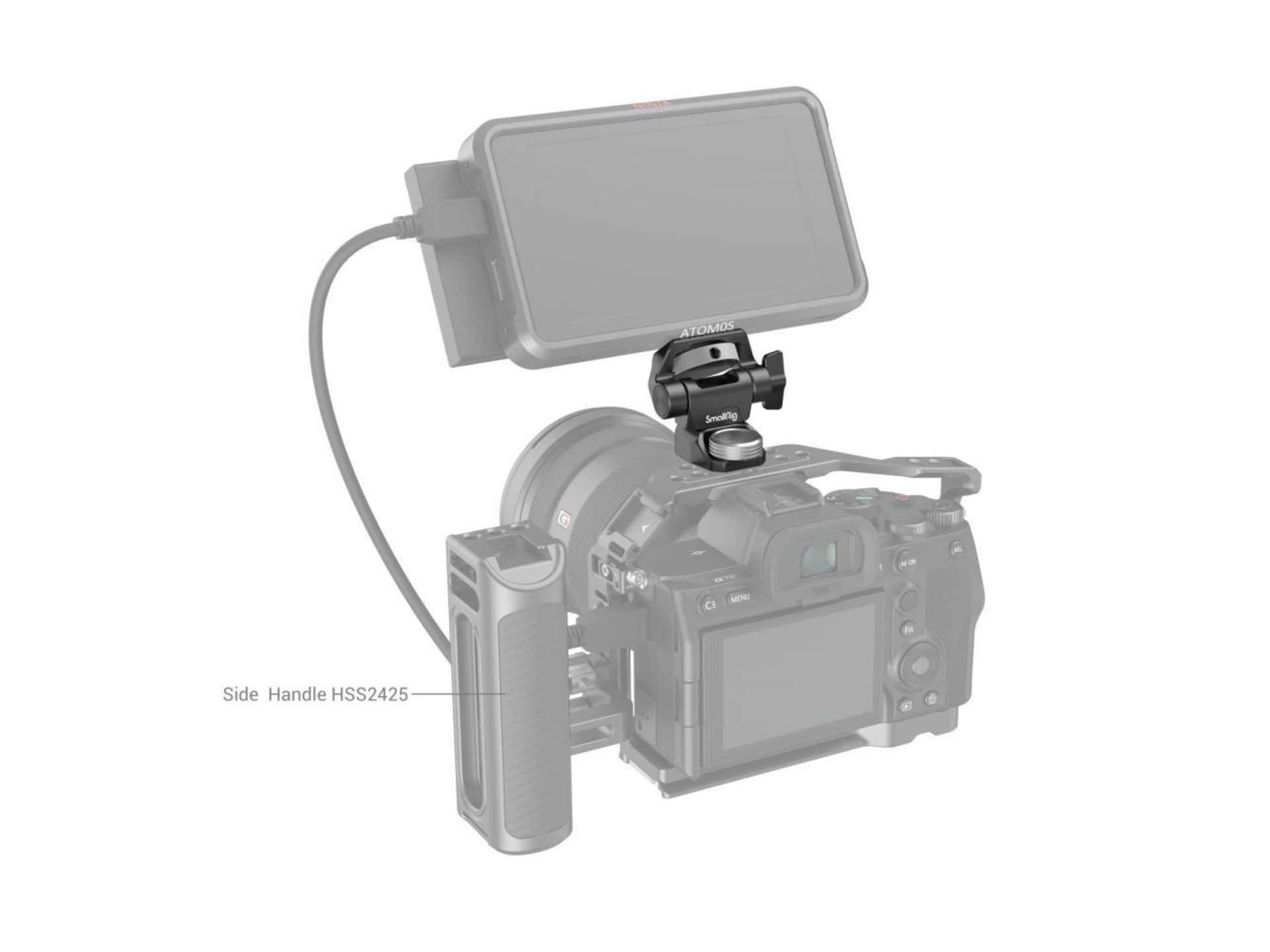 SmallRig 2903B Swivel and Tilt Adjustable Monitor Mount with ARRI