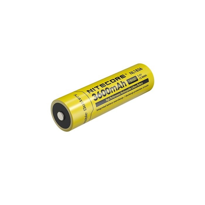 Nitecore NL1836 Li-Ion Rechargeable 18650 Battery (3,600mAh)