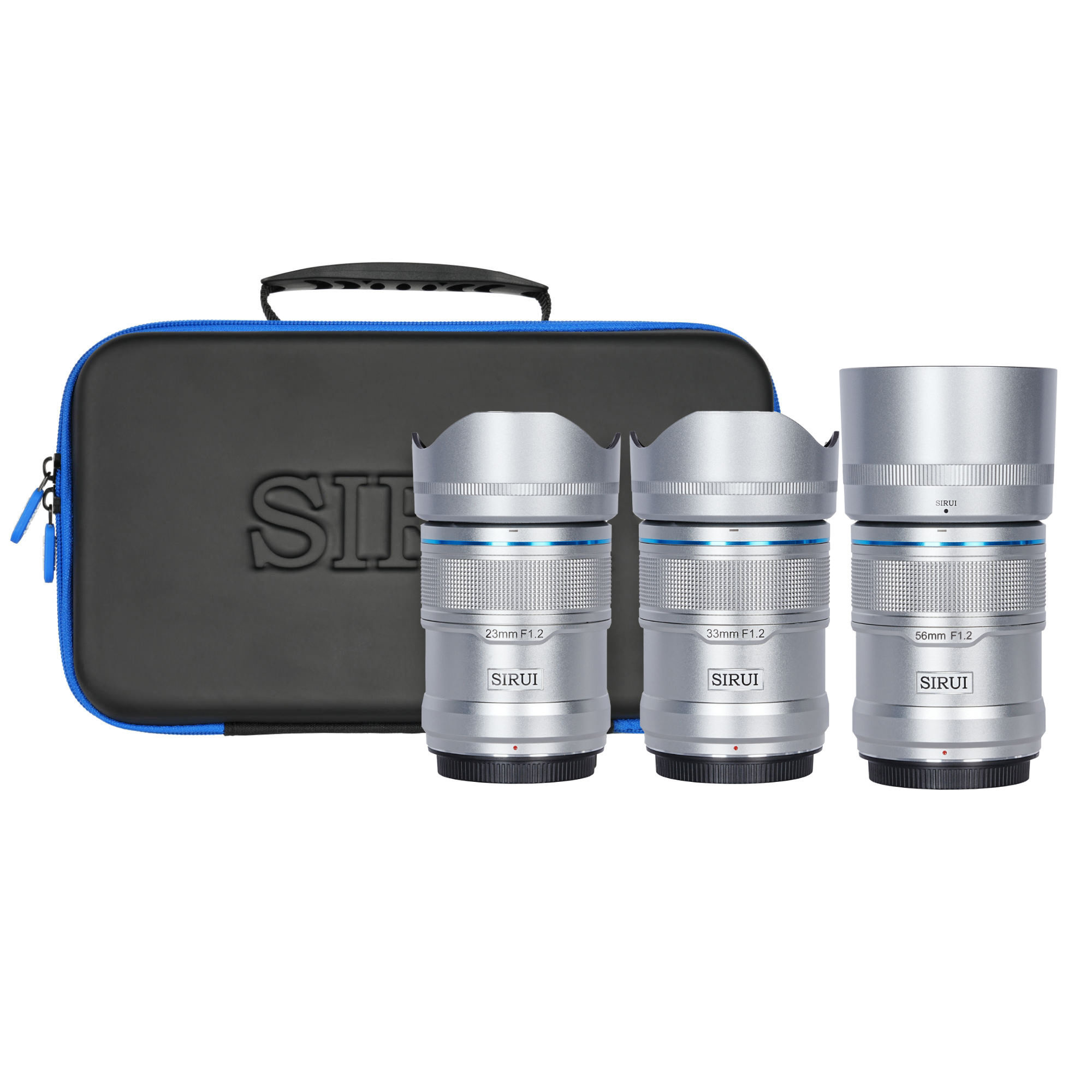 Sirui Sniper 23mm, 33mm and 56mm Lens Bundle (X Mount, Silver)