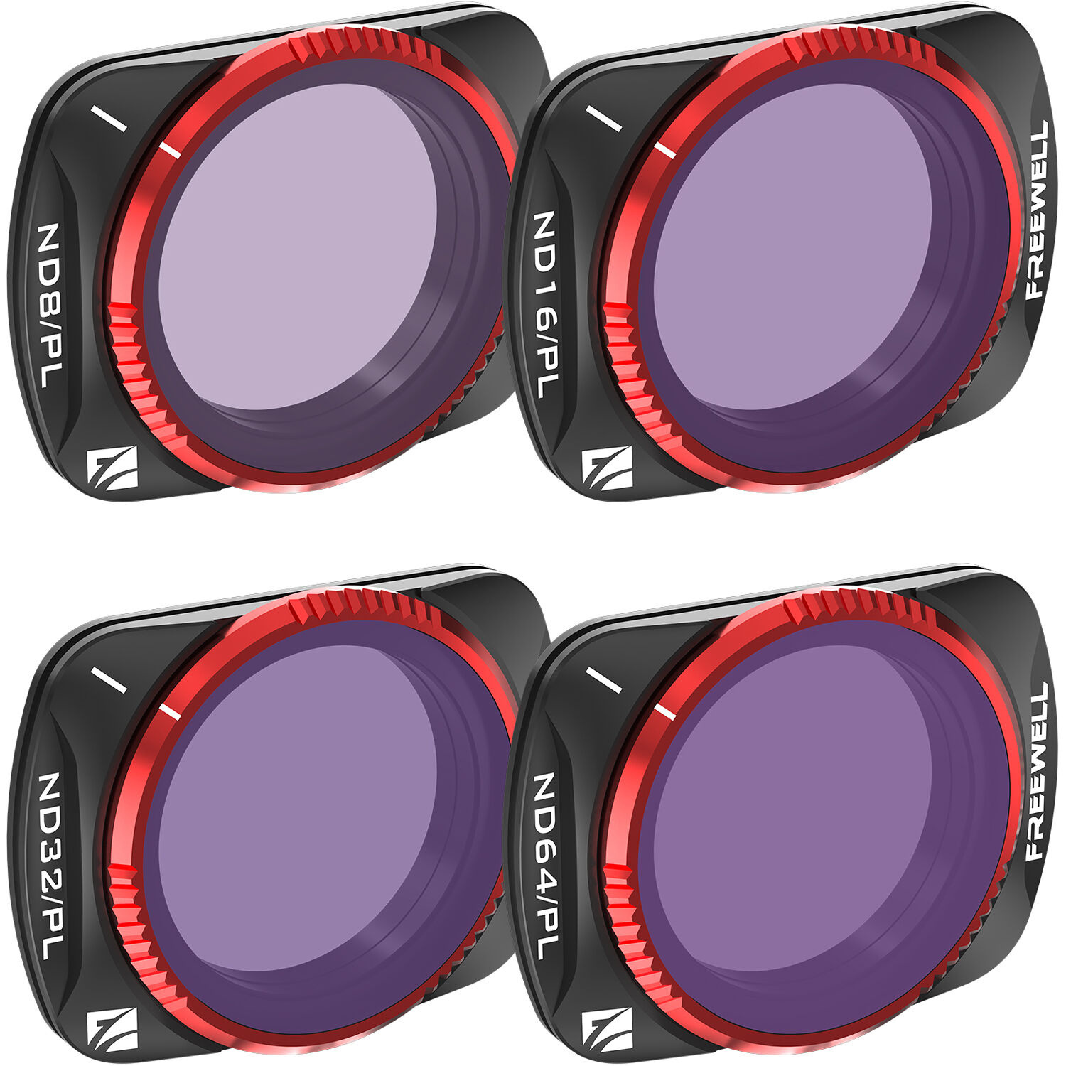 Freewell Bright Day Filter Kit for DJI Osmo Pocket 3/4 (4-Pack)