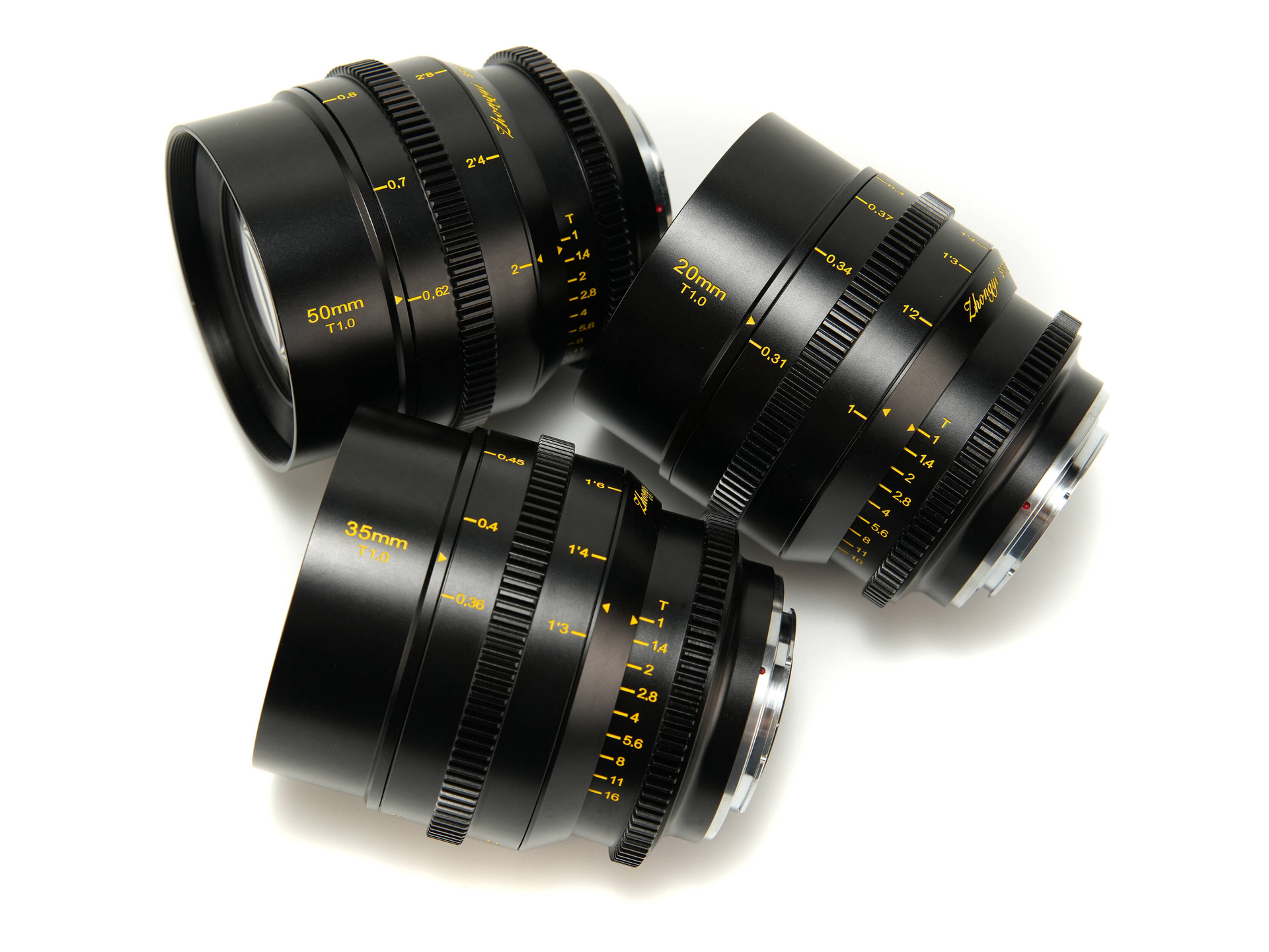 Mitakon Zhongyi Speedmaster S35 20, 35 50mm T1 Cine 3-Lens