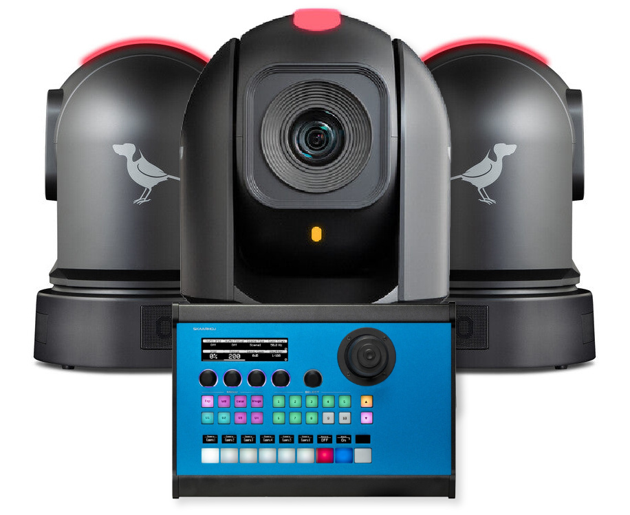 BirdDog P240 and Skaarhoj PTZ Pro 3 Camera Bundle (Black)