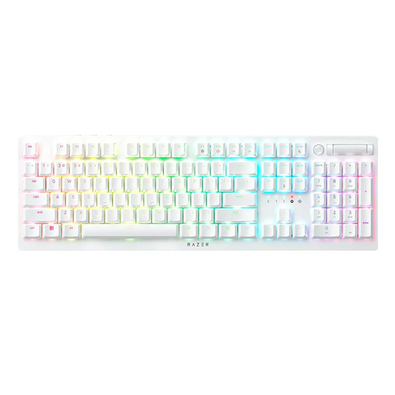 Razer DeathStalker V2 Pro Gaming Keyboard (Clicky, White)