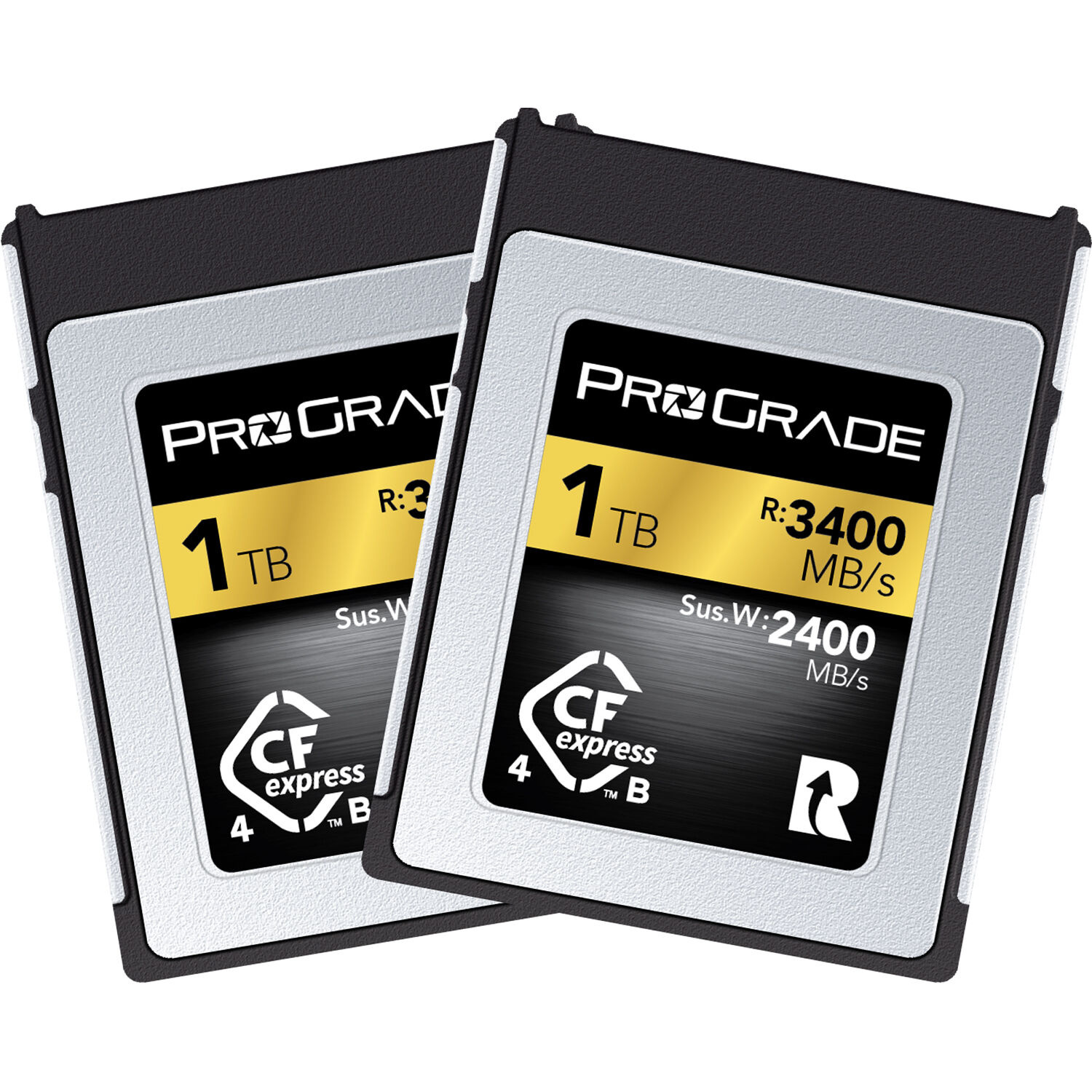 ProGrade Digital 1TB CFexpress 4.0 Type B Gold Memory Card (2-Pack)