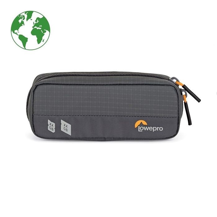Lowepro GearUp Memory Card Wallet 20 (Green Line, Grey)
