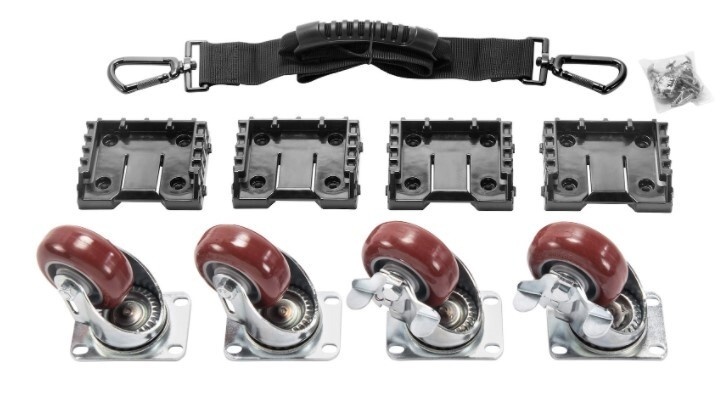 Pelican Cube Case Mobility Package - Steel Casters Kit for Cube 0340, 0350, and 0370 Cases