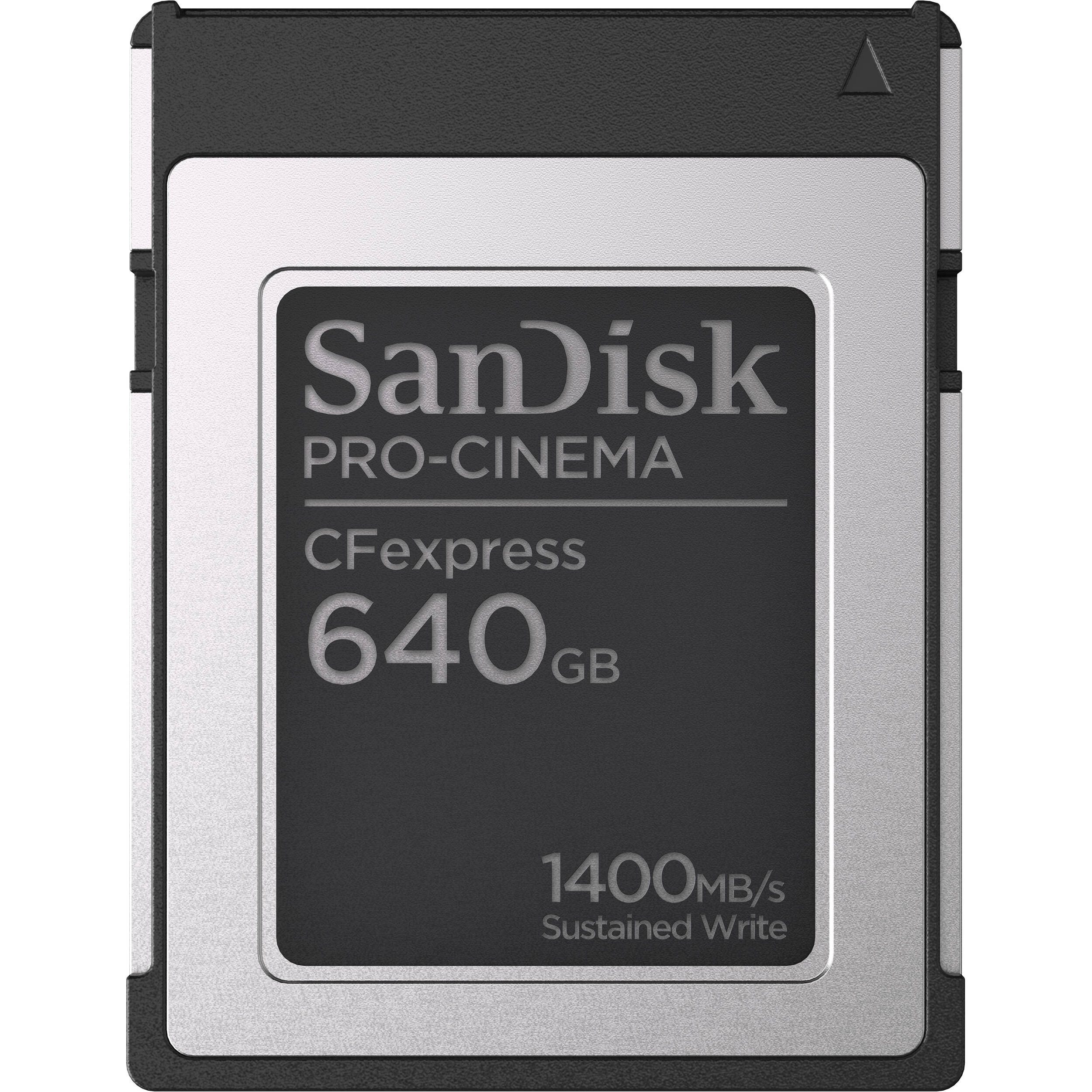 SanDisk 640GB PRO-CINEMA CFexpress Type B Memory Card