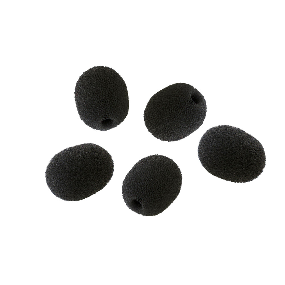 Radius Lavalier Mic Foam Windshields (Black, 5 Pack)
