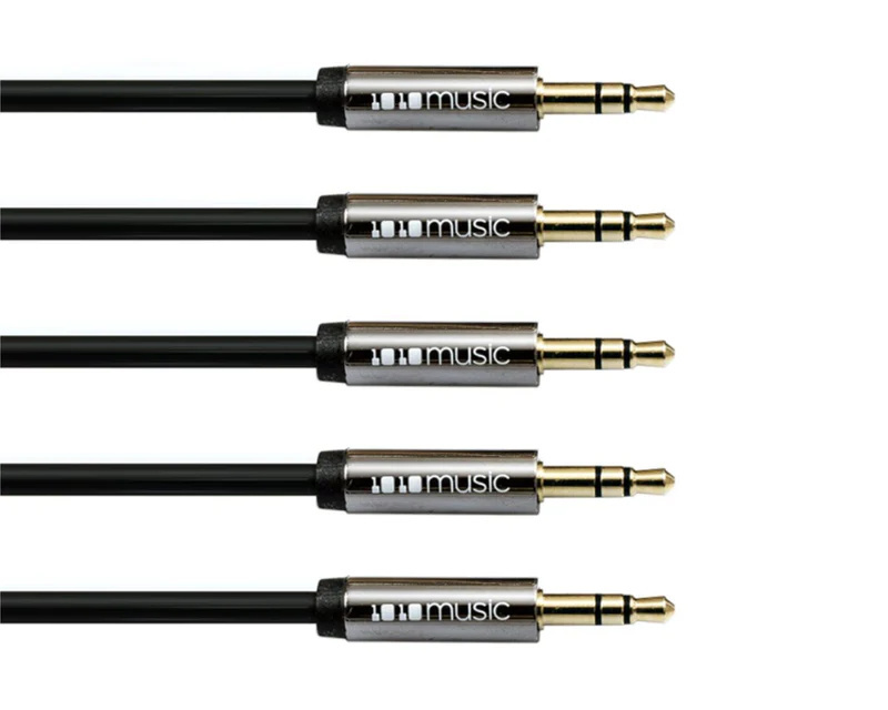 1010music 3.5mm TRS Patch Cable (60cm, 5 Pack)