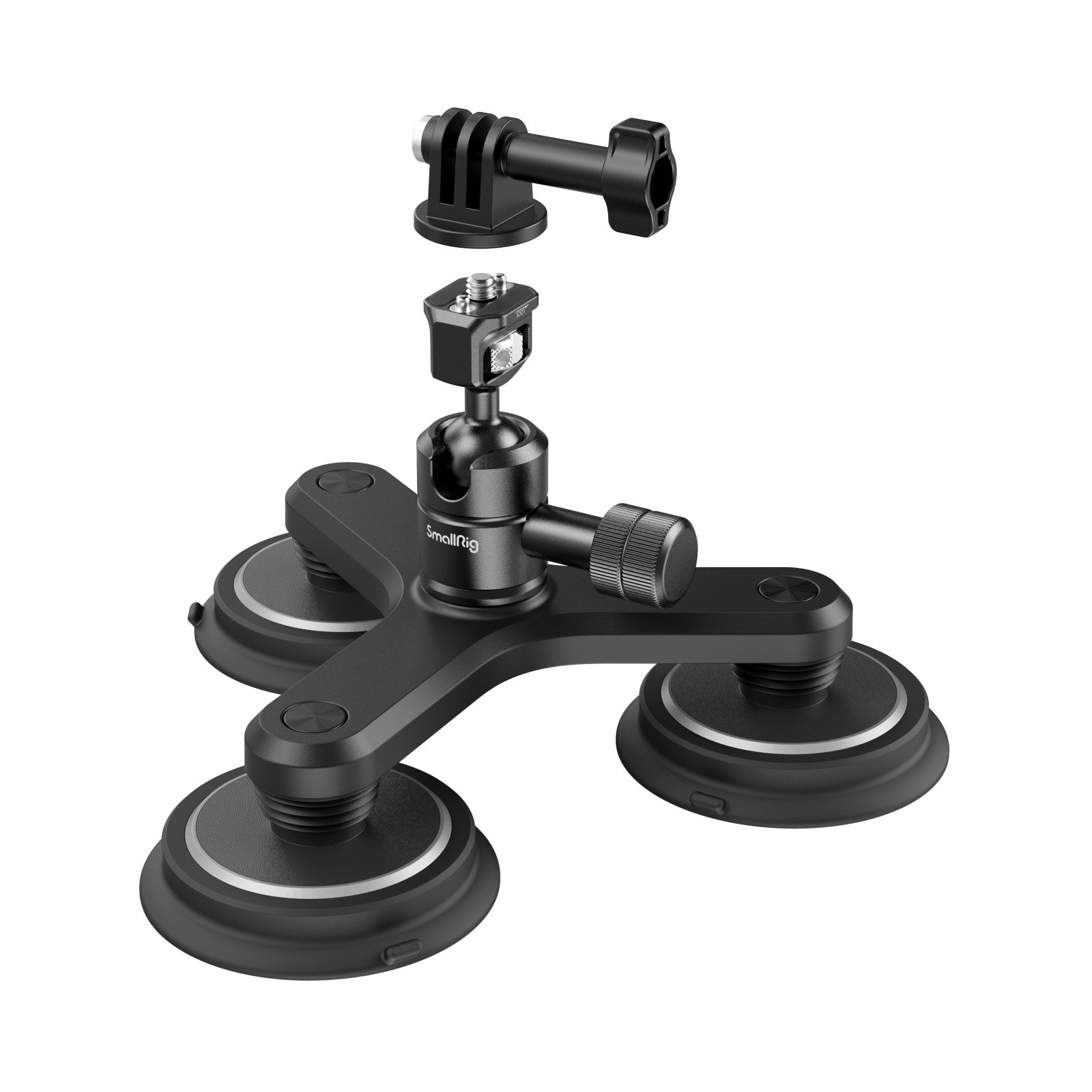 SmallRig 4468 Triple Magnetic Suction Cup Mounting Support Kit for Action Cameras