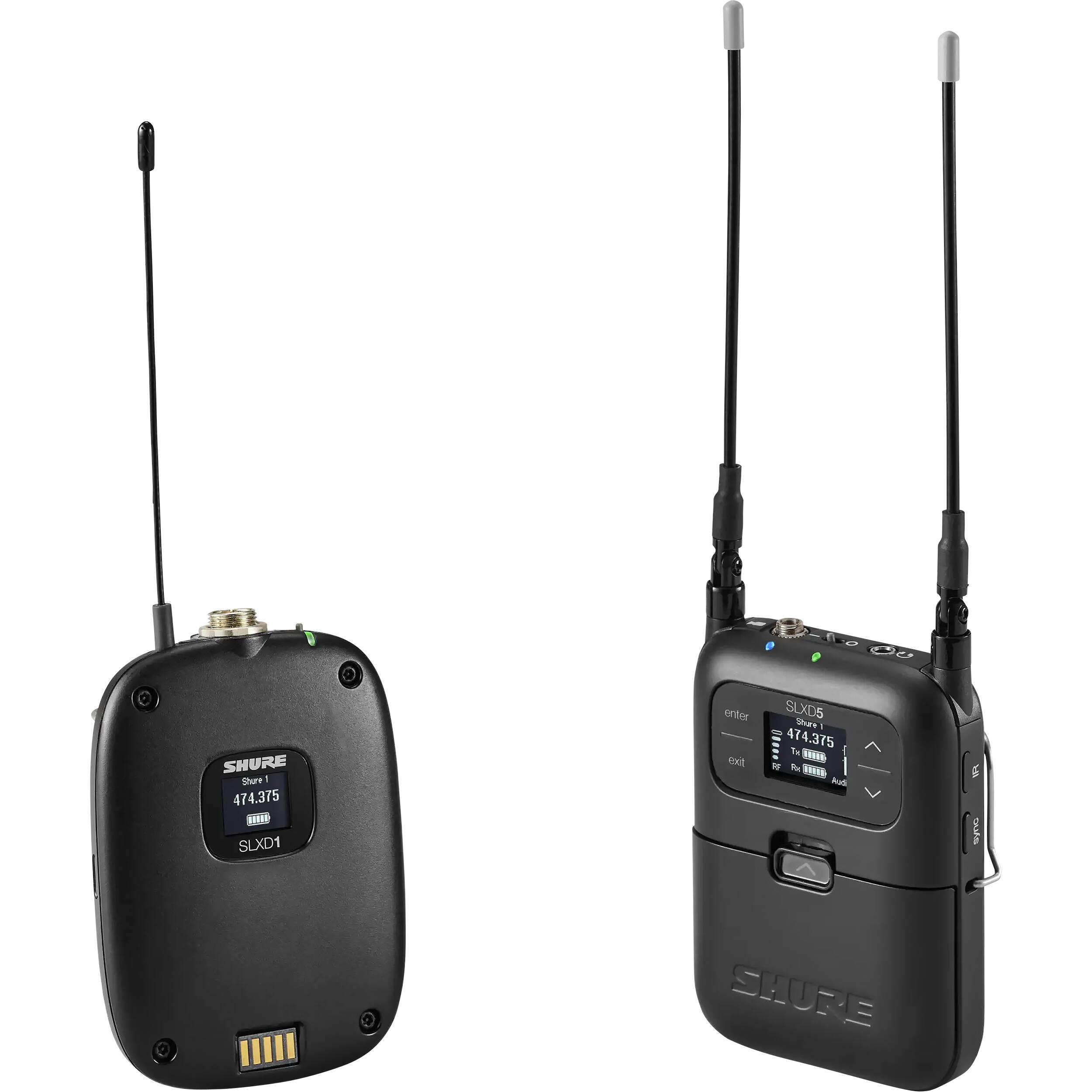 Shure SLXD15 Digital Camera-Mount Wireless System with Bodypack (L57: 650- 693 MHz)