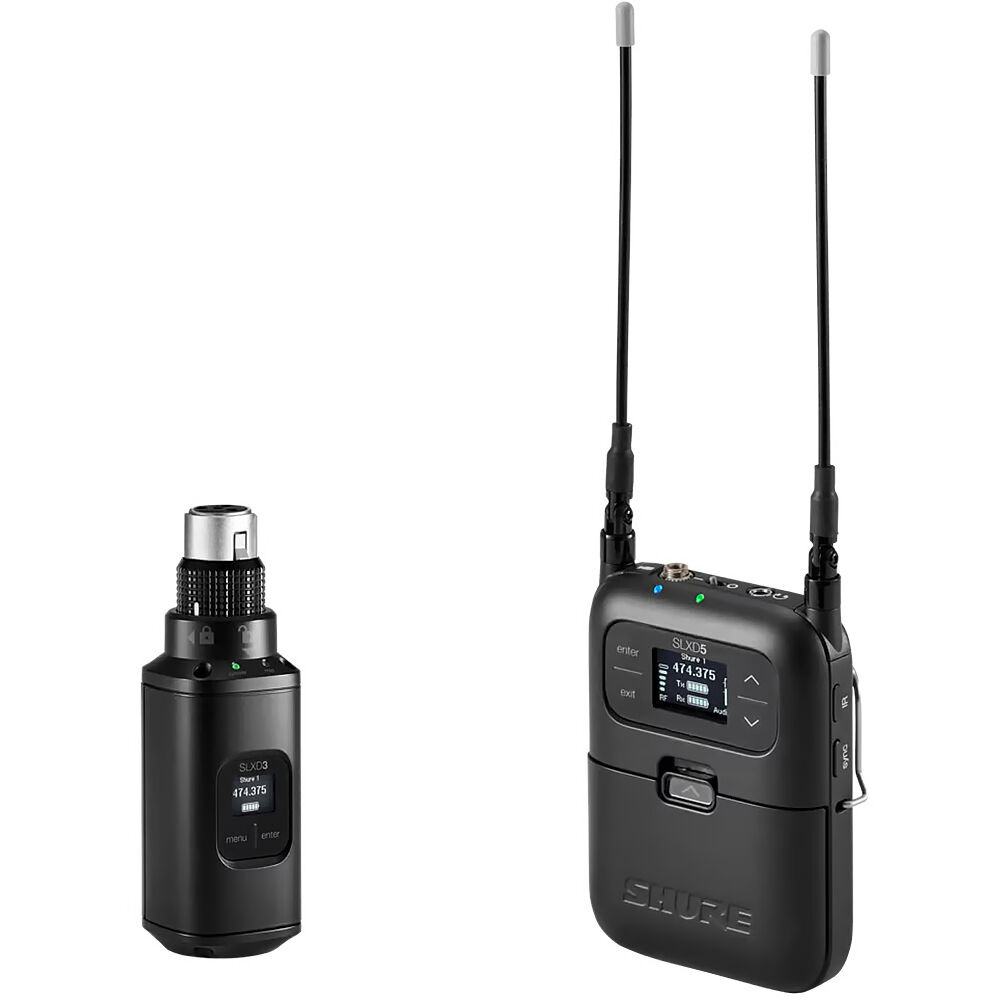 Shure SLXD35 Digital Camera-Mount Wireless Plug-On Transmitter System (L57: 650- 693 MHz)