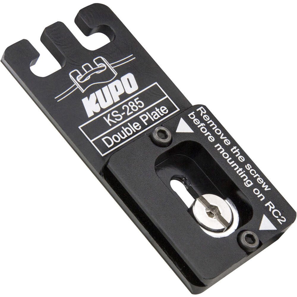 Kupo KS-285 Double Cable Plate for Arca-Swiss And Manfrotto RC2