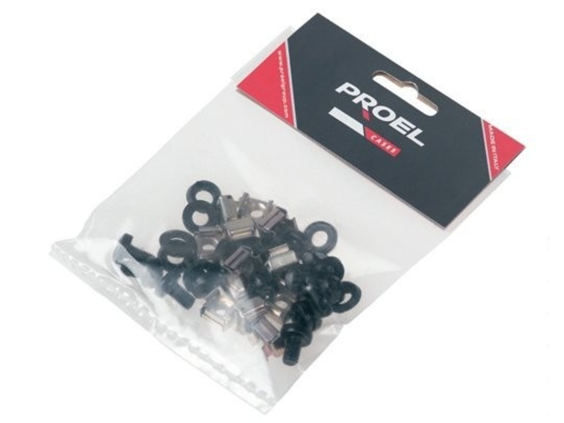Proel 19" Rack Bolt Kit (Cagenut+Bolt +Washer) x12
