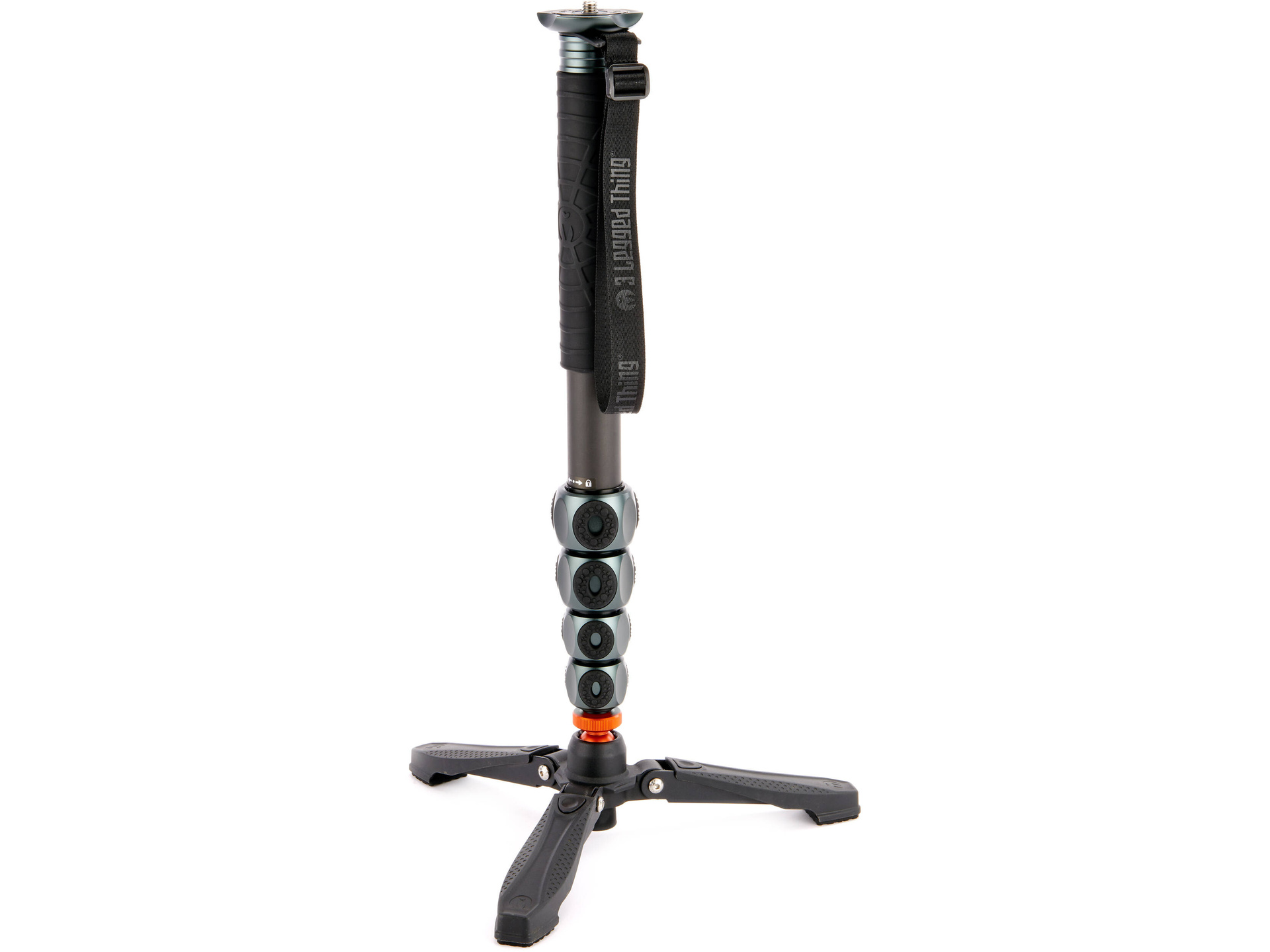 3 Legged Thing Legends Alana Carbon Fibre Monopod with DocZ Foot Stabiliser Kit (Metallic Grey)