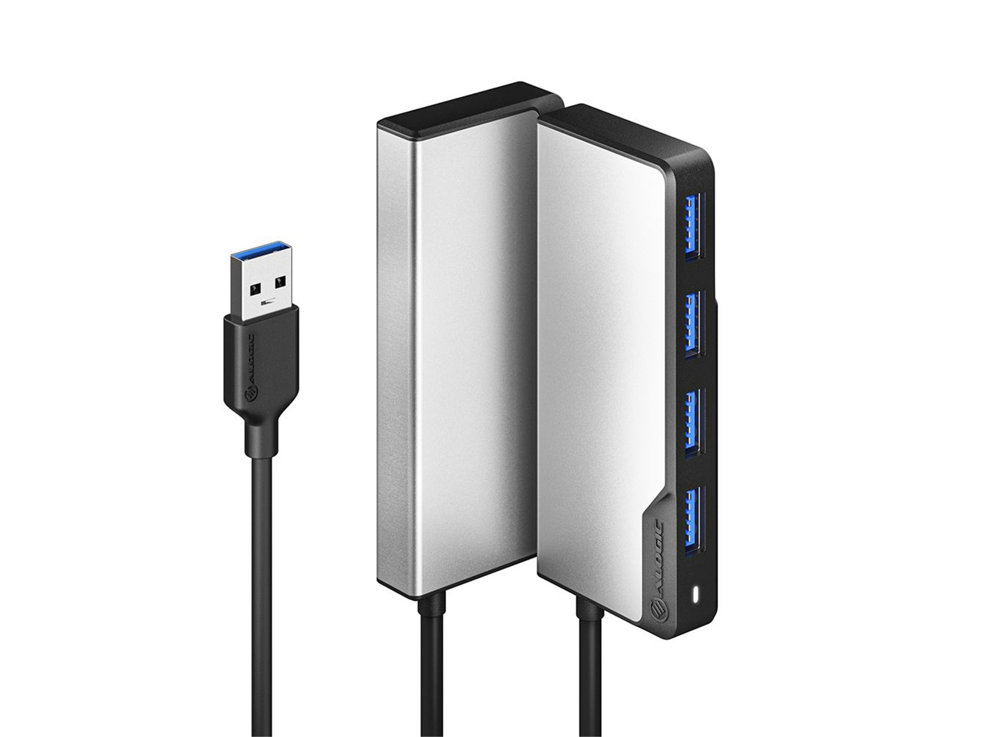 Alogic Fusion Swift 4-in-1 USB-A to USB Hub (Space Grey)