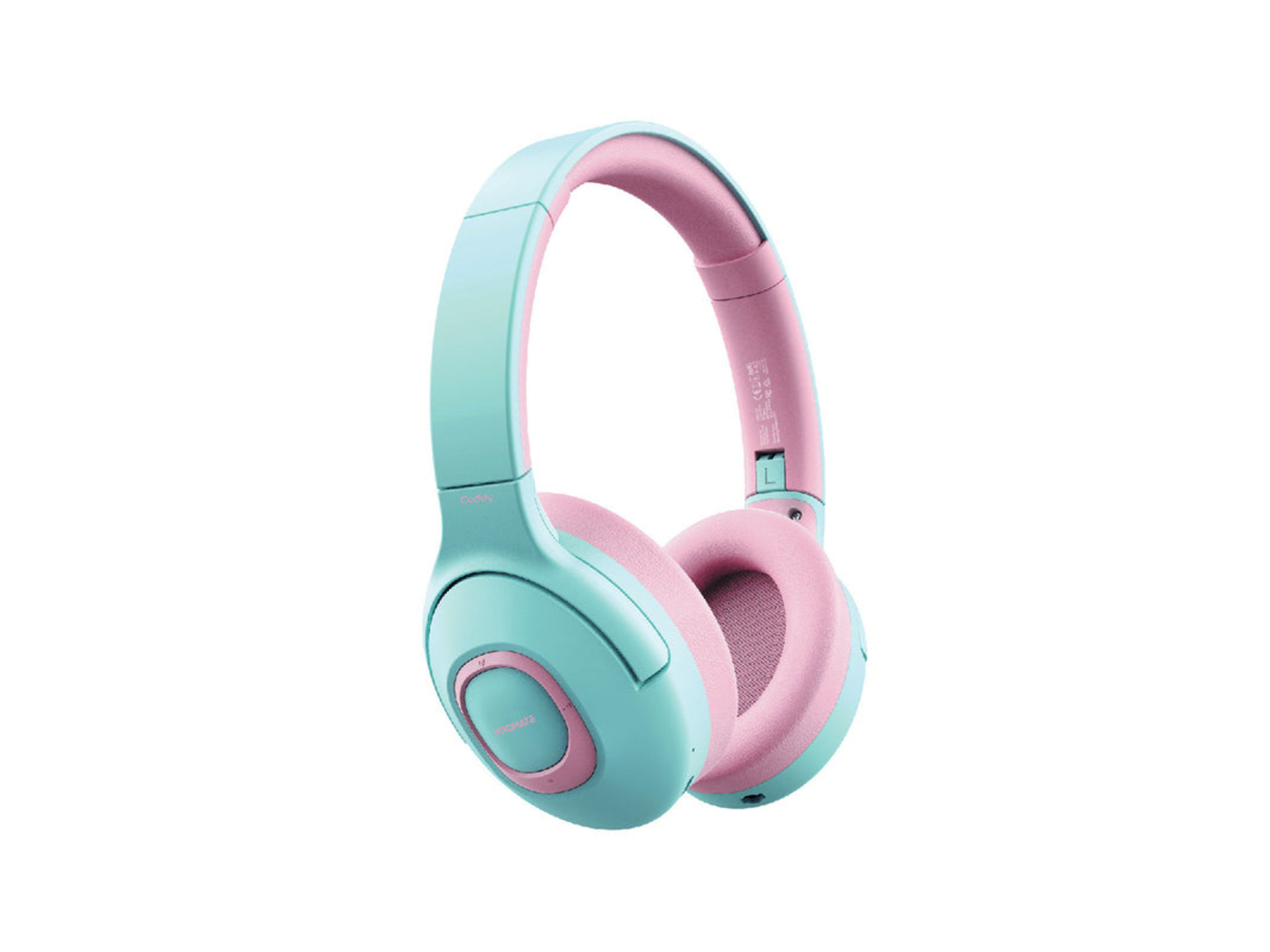 Promate Coddy Kid-Proof Wireless Headphones (Bubblegum)