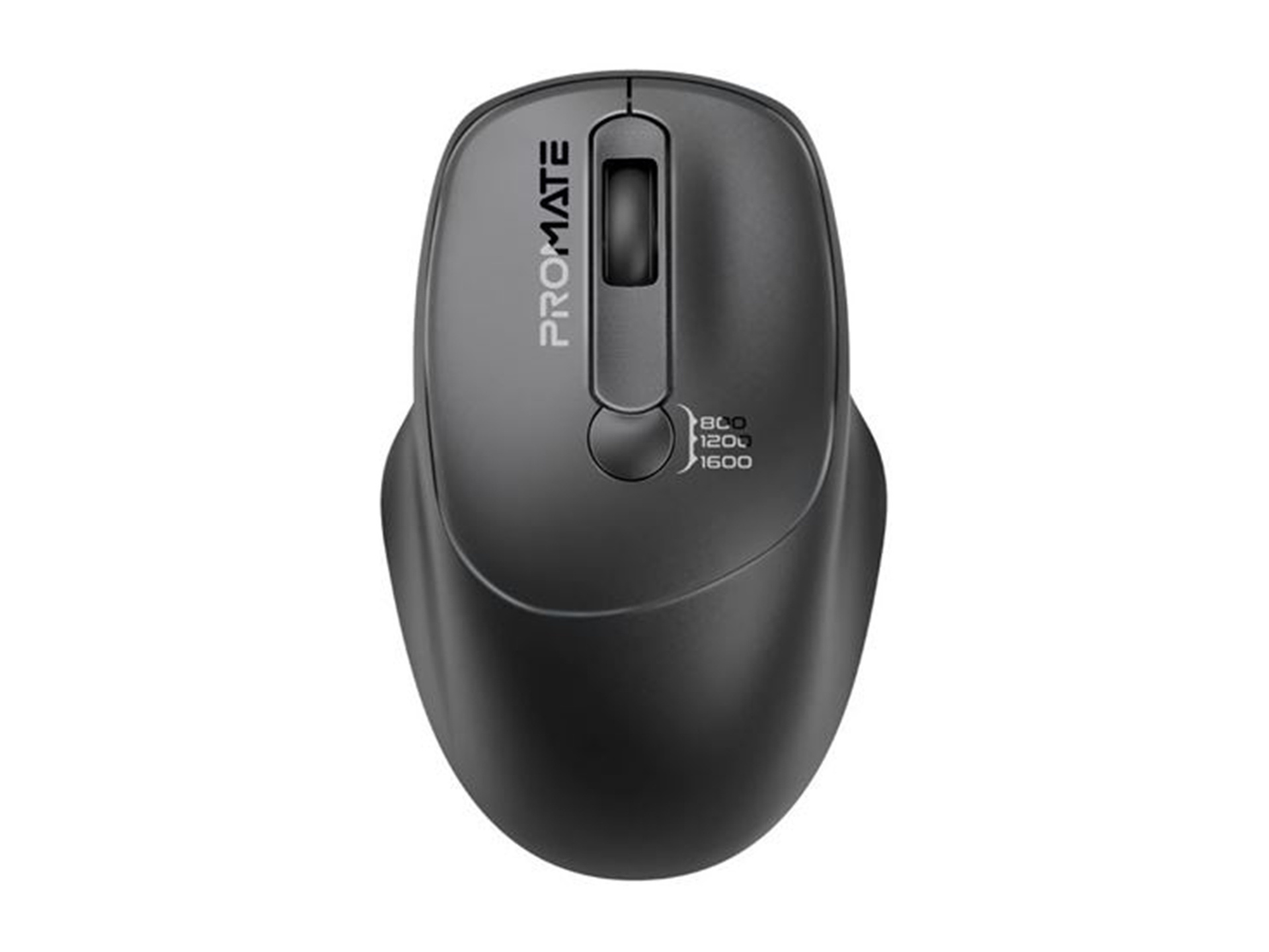 Promate EZGrip Ambidextrous Wireless Mouse (Black)