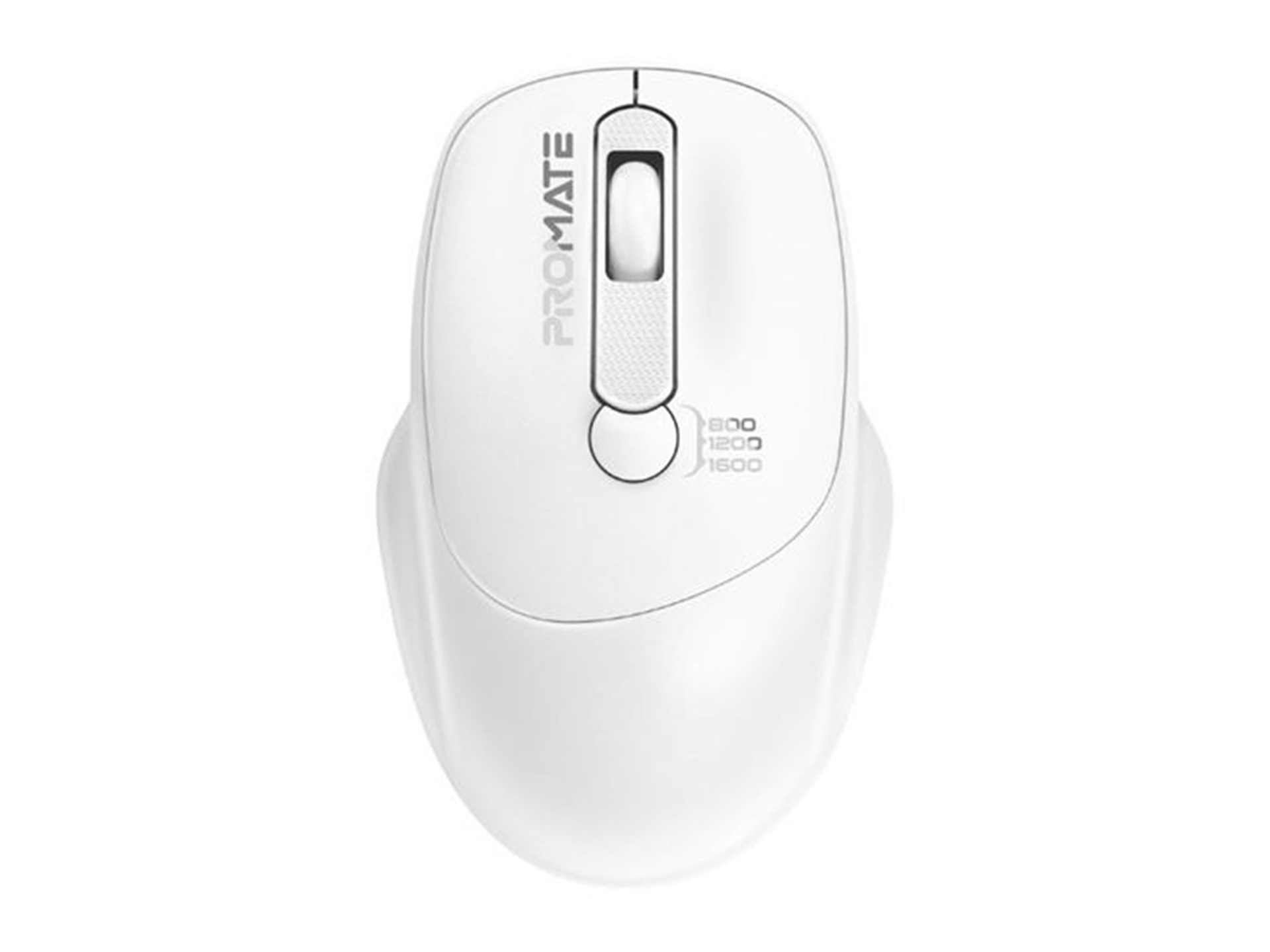 Promate EZGrip Ambidextrous Wireless Mouse (White)