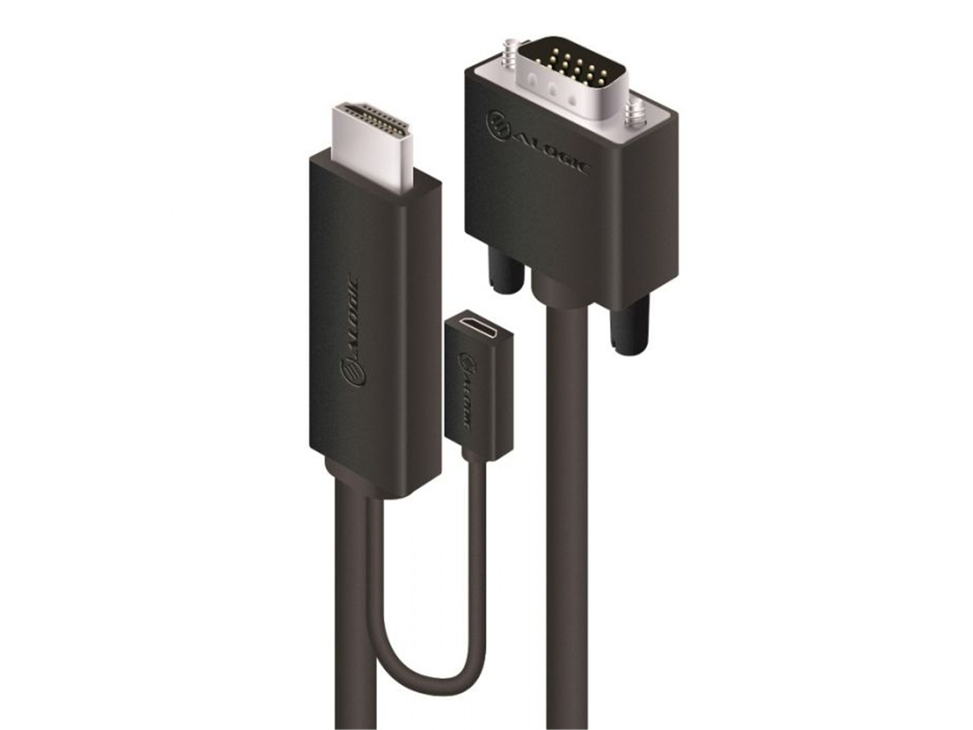 Alogic SmartConnect HDMI to VGA Cable with USB Power (2m)