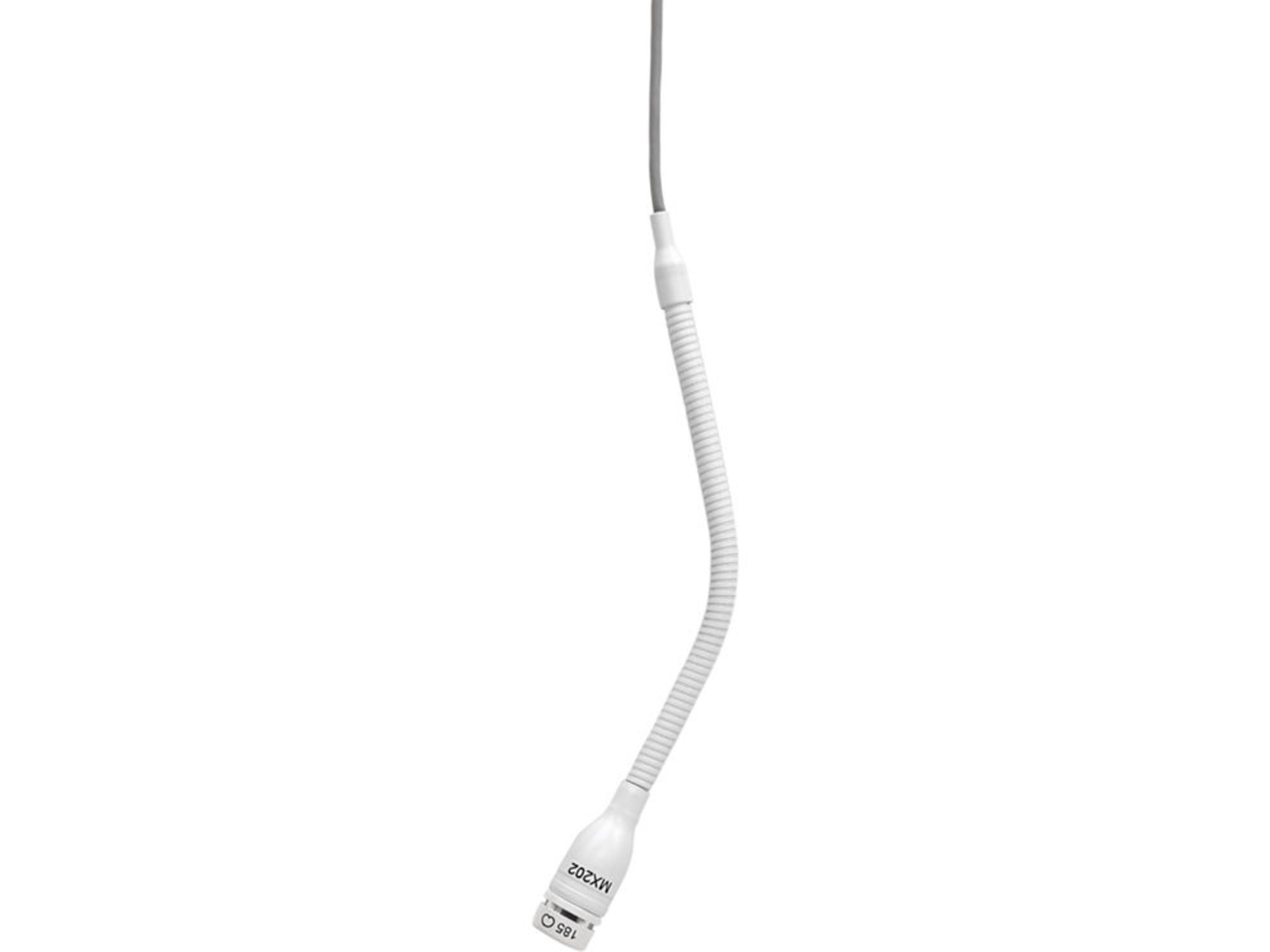 Shure MX202W-A/C Microflex Overhead Cardioid Microphone with Stand Mount Adapter (White)