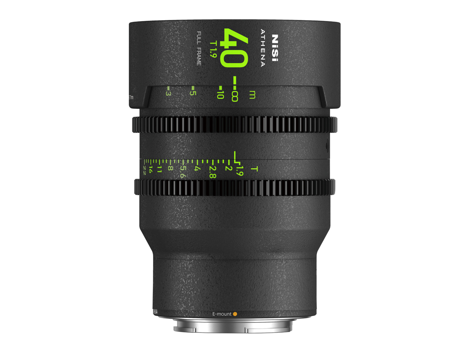 NiSi ATHENA PRIME 40mm T1.9 Full Frame Cinema Lens (E Mount, No Drop In Filter)