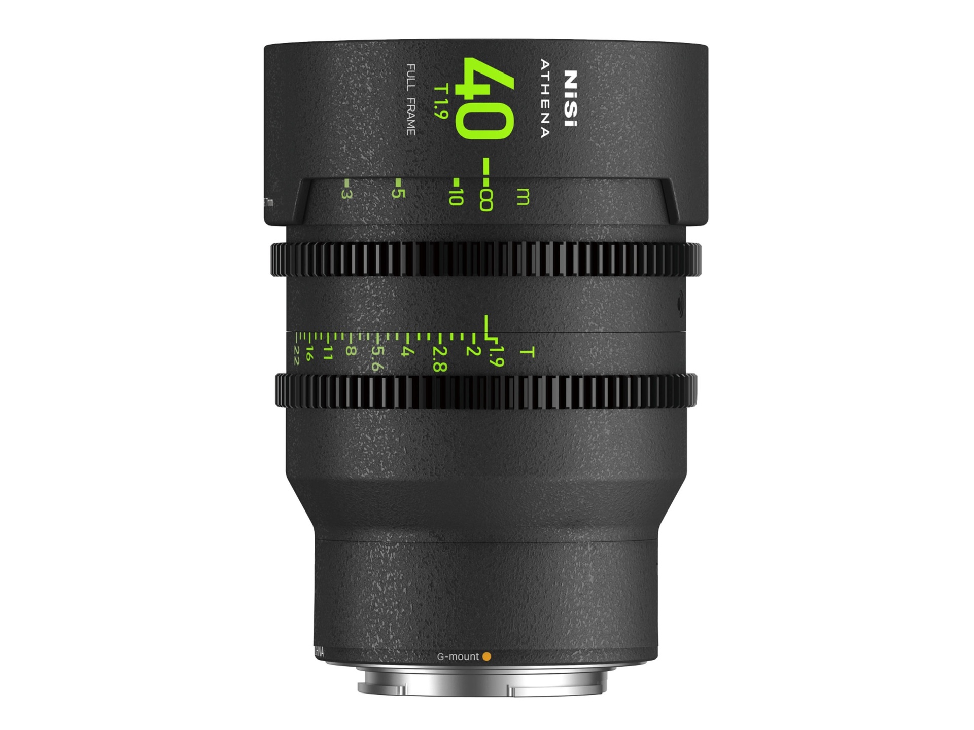 NiSi ATHENA PRIME 40mm T1.9 Full Frame Cinema Lens (G Mount, No Drop In Filter)