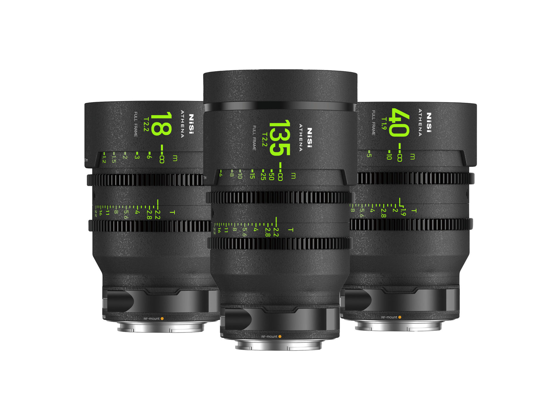 NiSi ATHENA PRIME Full Frame Cinema 3 Lens Add-On Kit (RF Mount)