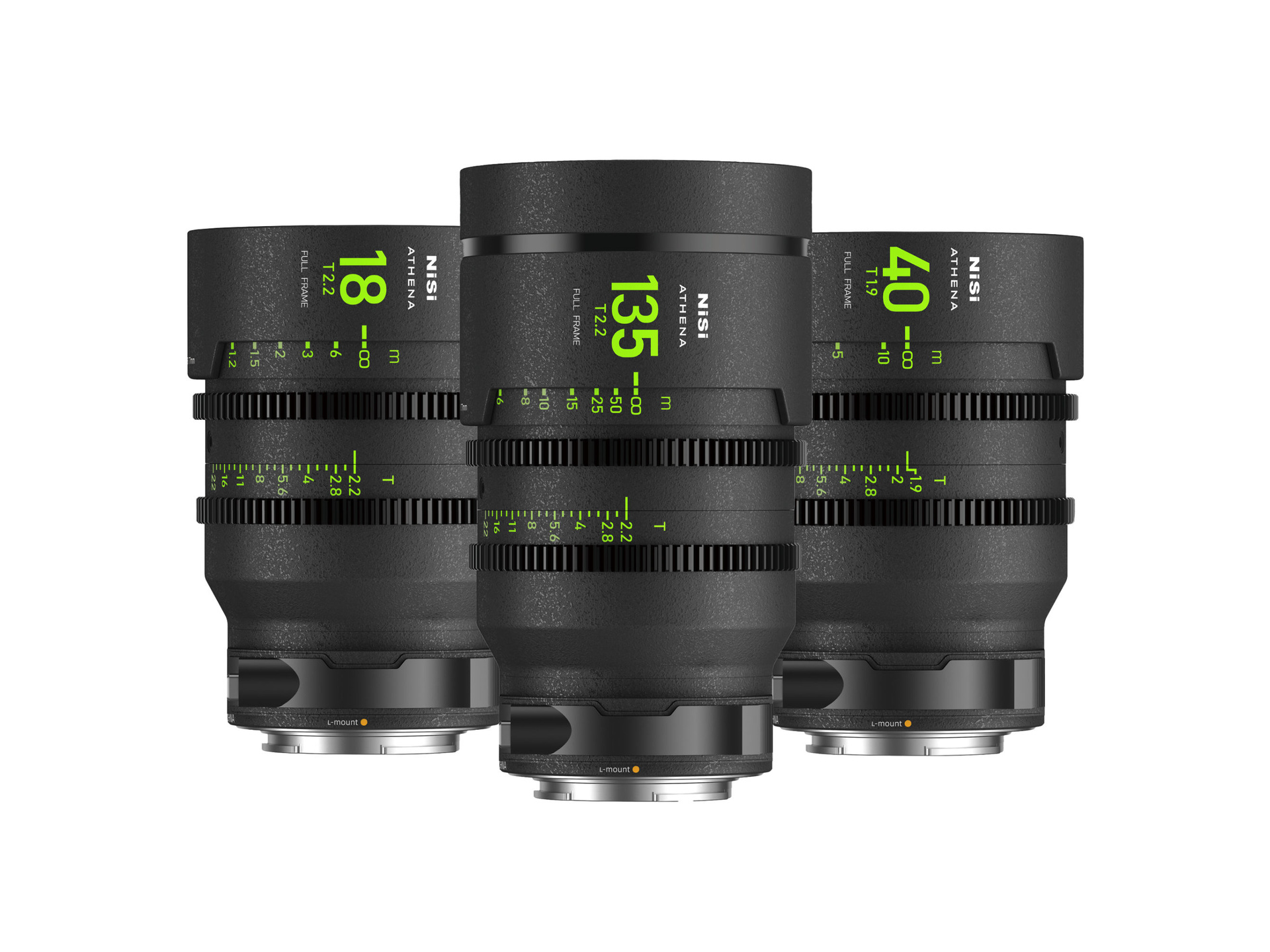 NiSi ATHENA PRIME Full Frame Cinema 3 Lens Add-On Kit (L Mount)
