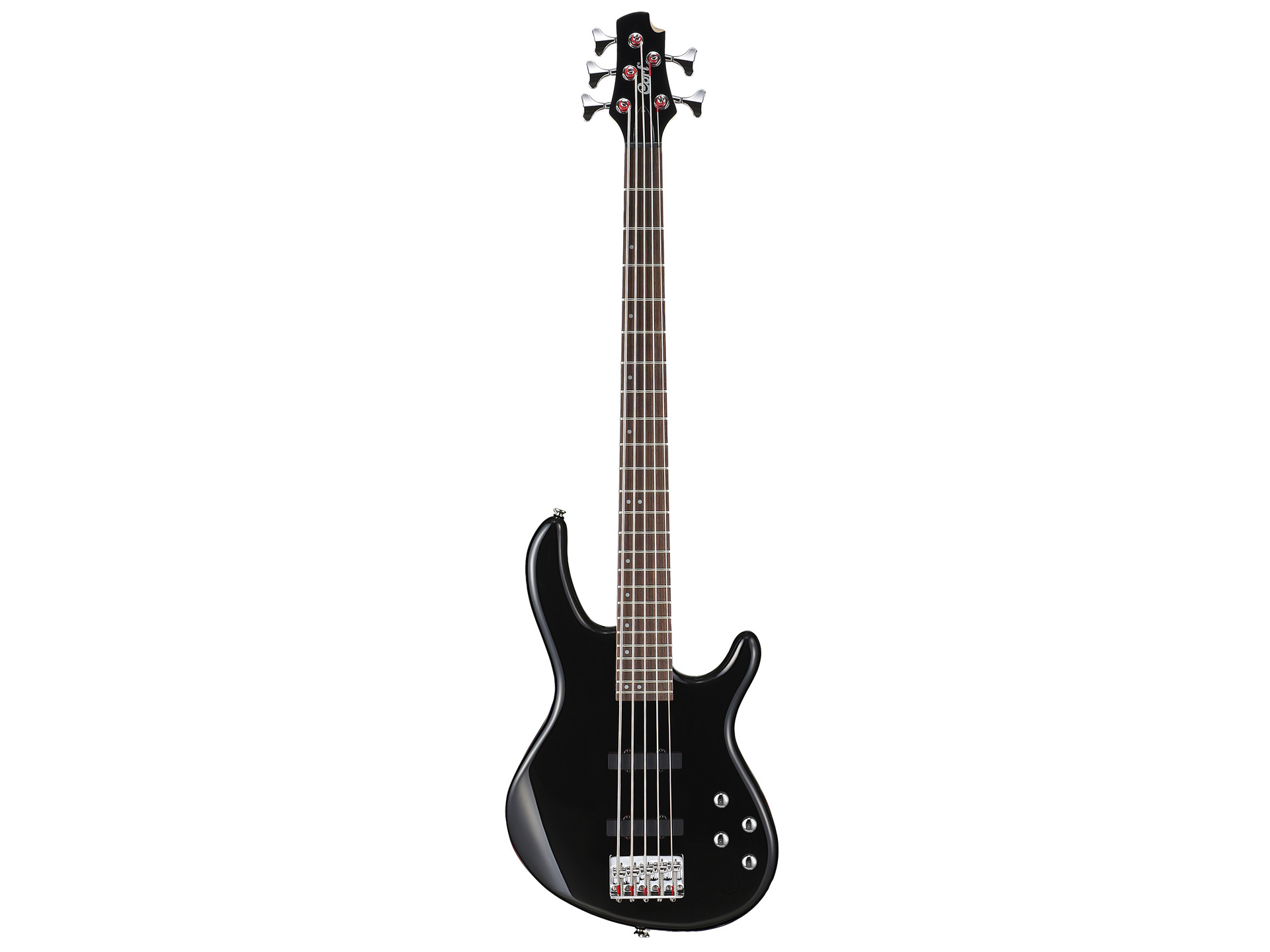 Cort Action V Plus Bass Guitar with Guitar Bag (Black)