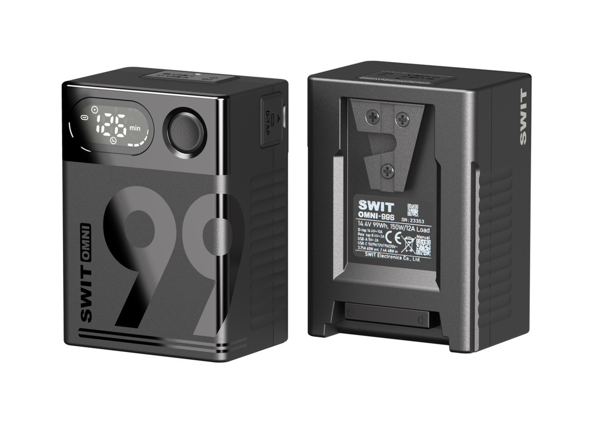 SWIT OMNI-99S Pocket V-Mount Lithium-Ion Battery