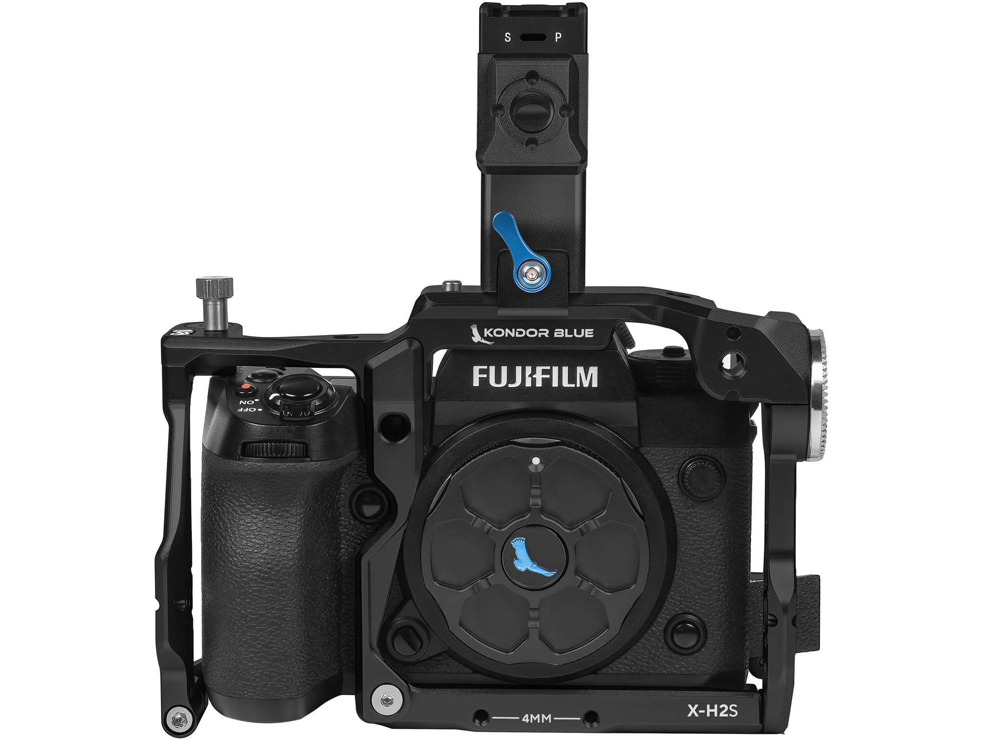 Kondor Blue Cage with Top Handle for FUJIFILM X-H2S (Raven Black)