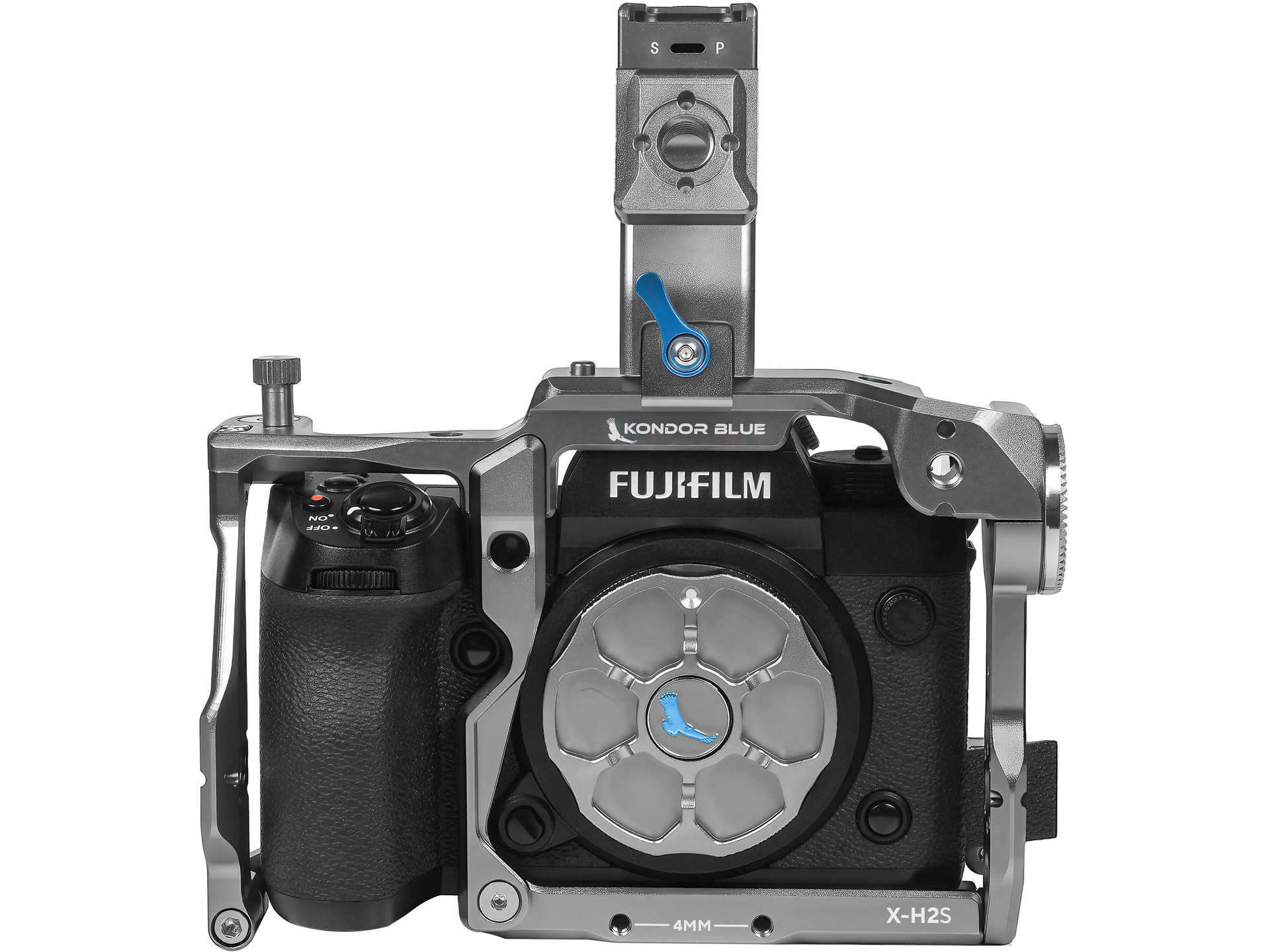 Kondor Blue Cage with Top Handle for FUJIFILM X-H2S (Space Grey)