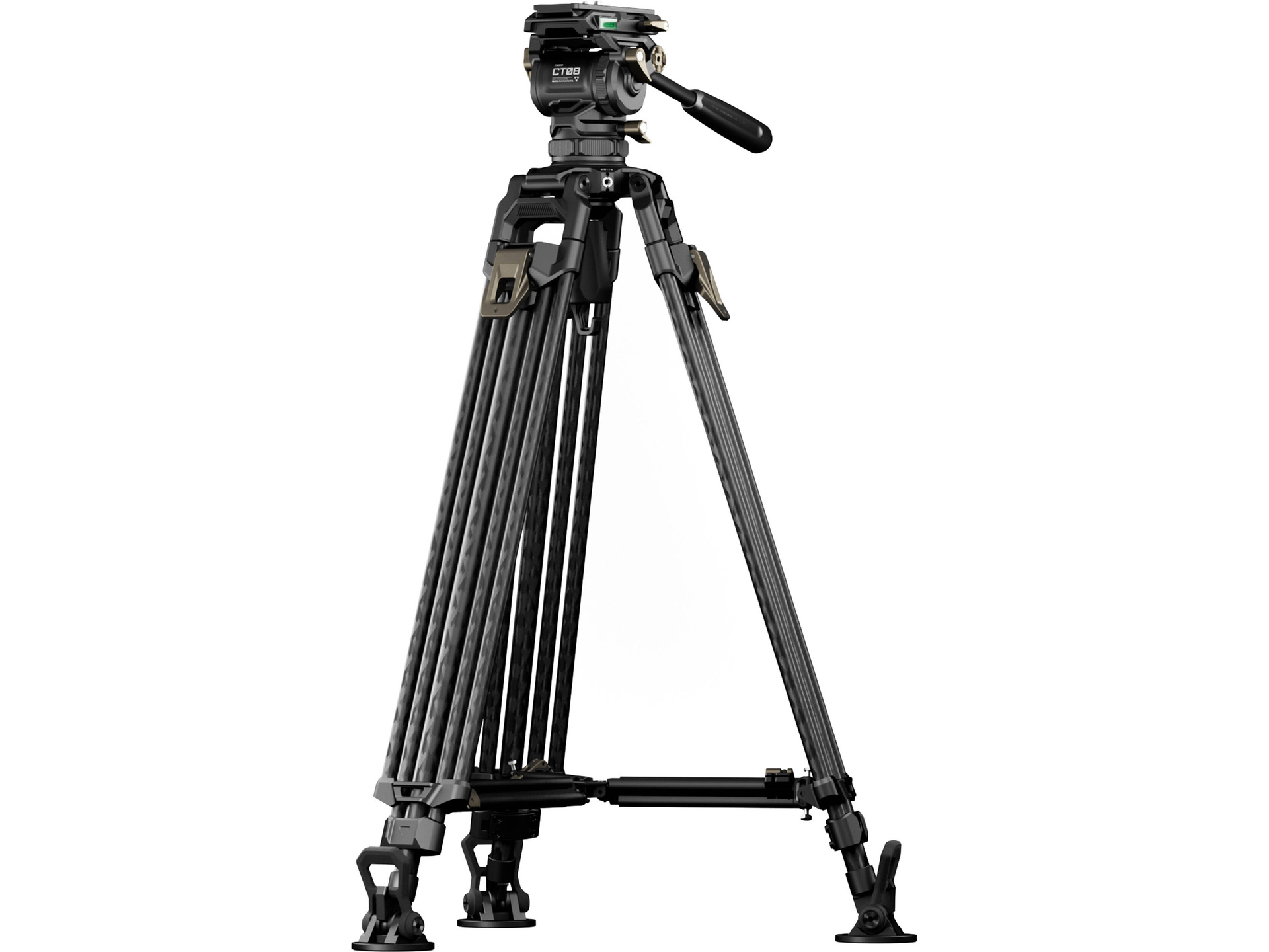 Tilta 75mm Cine Fluid Head with 2-Stage One-Touch Carbon Fibre Tripod System (8kg Load, Space Grey)