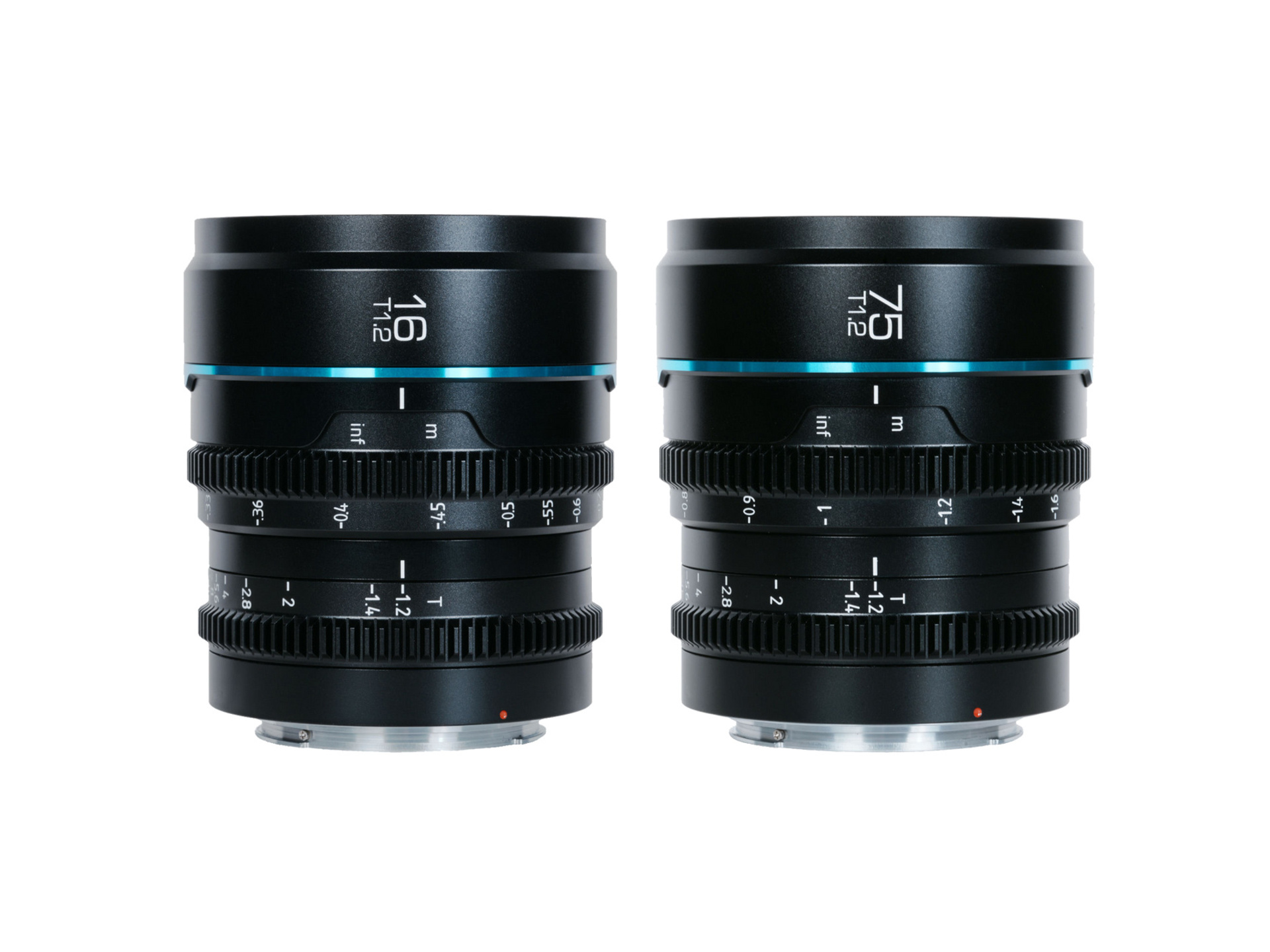 Sirui Nightwalker 16mm & 75mm T1.2 S35 Cine 2-Lens Set (E-Mount, Black)