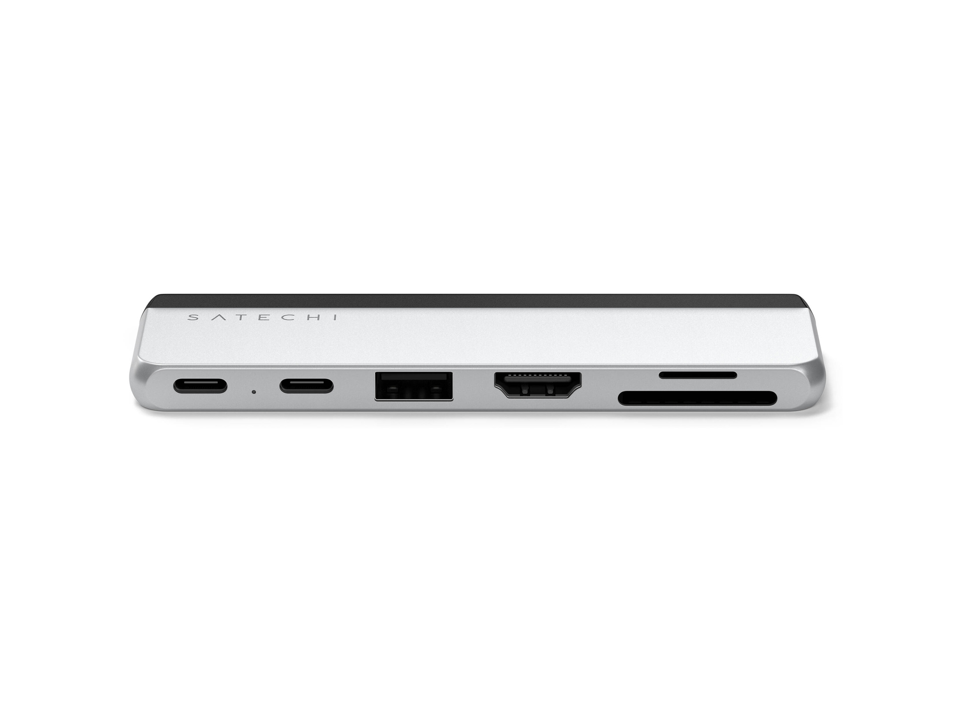 Satechi 6-in-1 Dual USB-C Hub for Surface Pro 9 (Platinum)