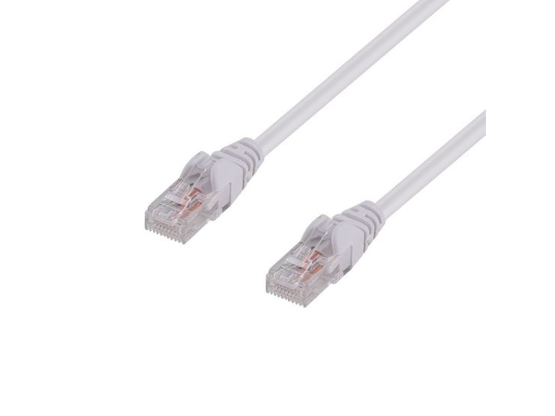 DYNAMIX Cat6 UTP Patch Lead - Slimline Snagless Molding (1.5m, White)