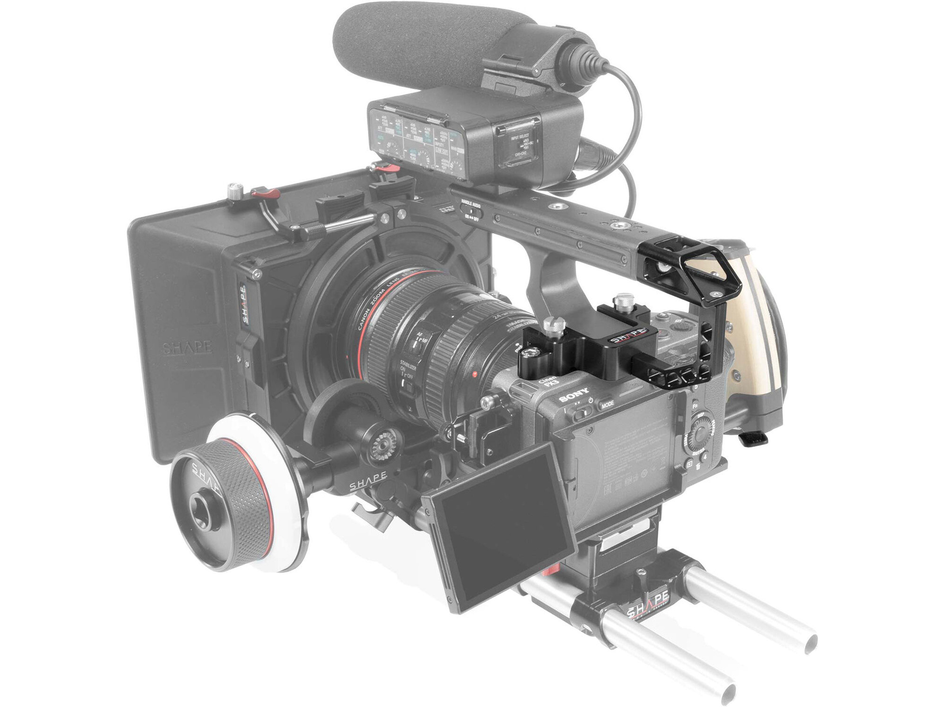 SHAPE Handle Extension Rig / Noise-Cancelling Solution for Sony FX3 & FX30