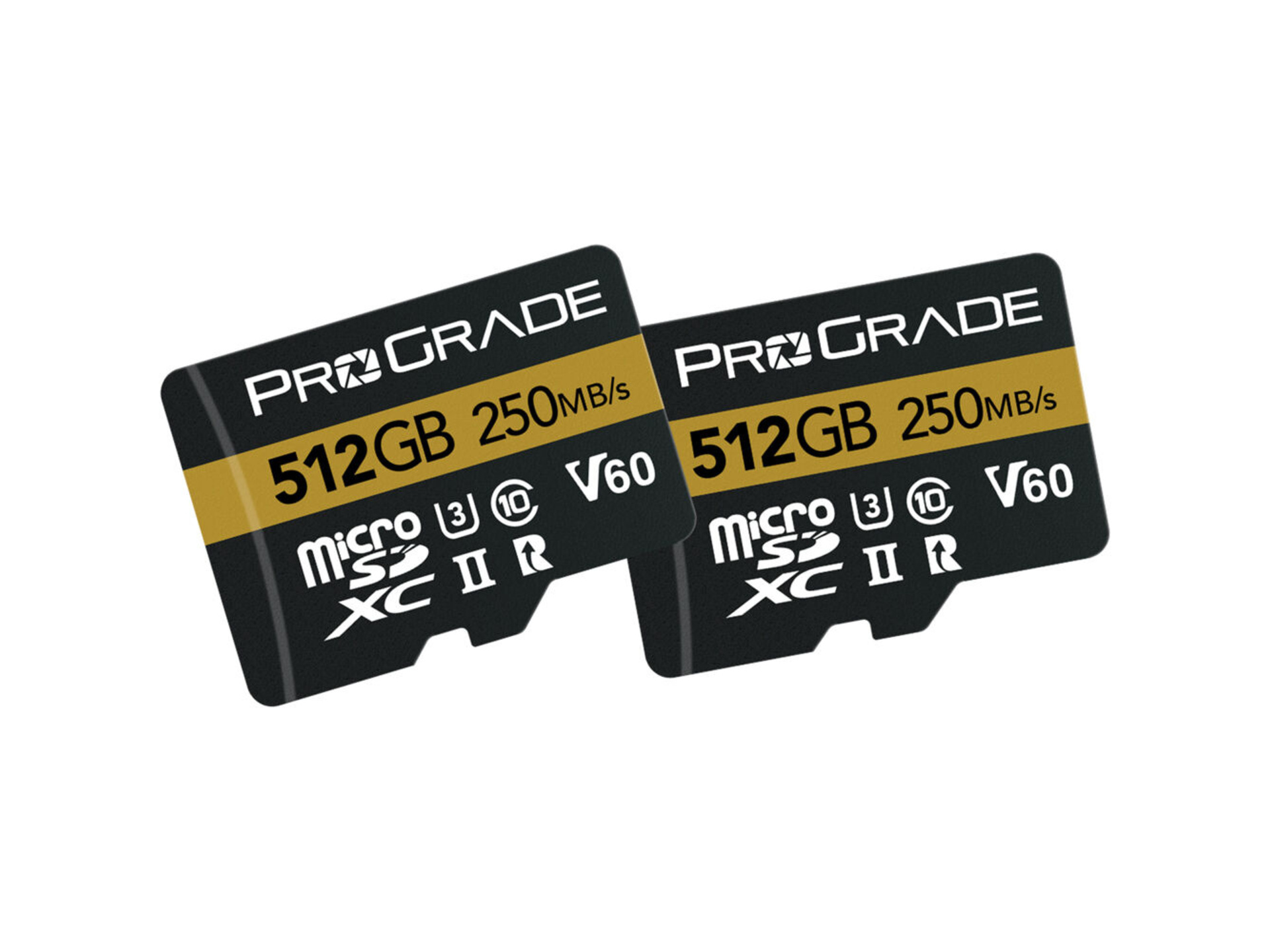 ProGrade Digital 512GB UHS-II microSDXC Memory Card with SD Adapter (2 Pack)